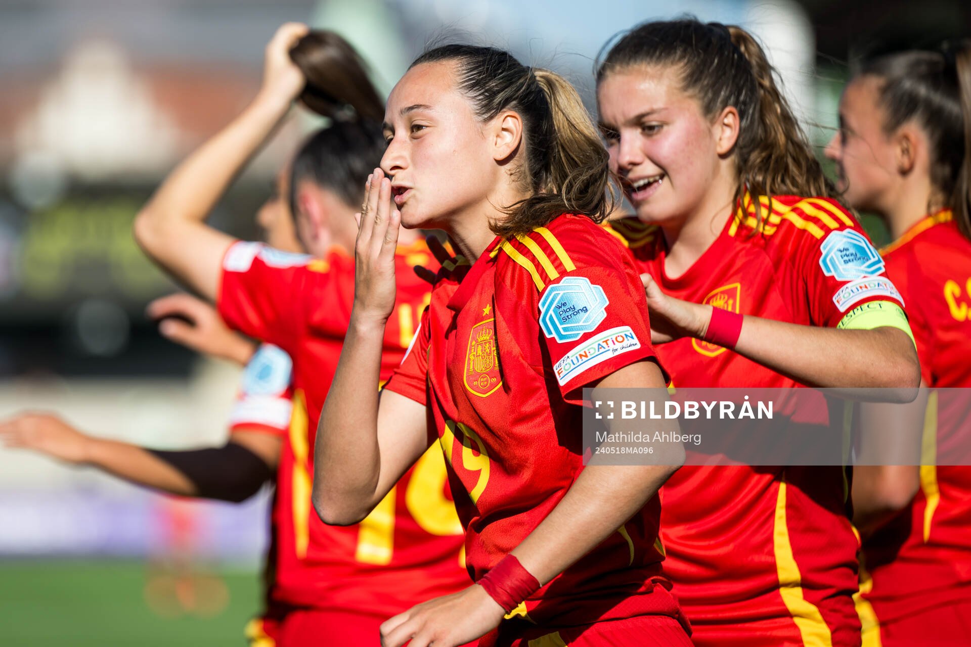 Alba Cerrato of Spain celebrates
