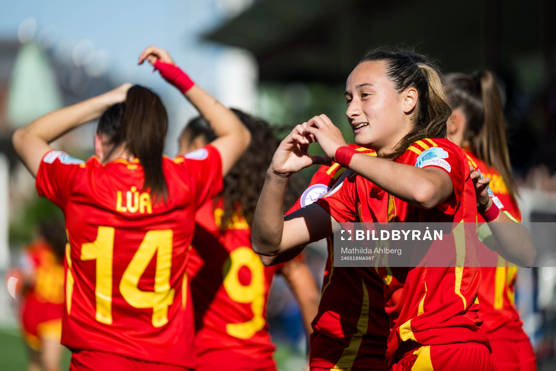 Alba Cerrato of Spain celebrates
