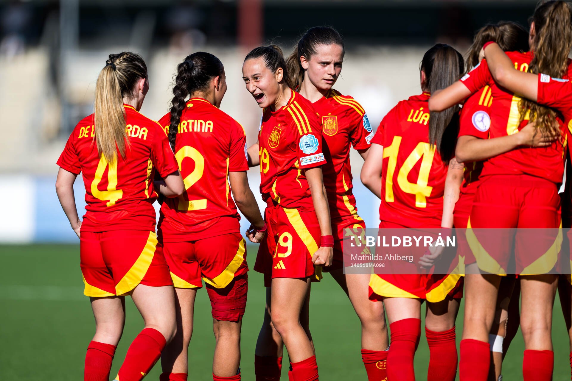 Alba Cerrato of Spain celebrates