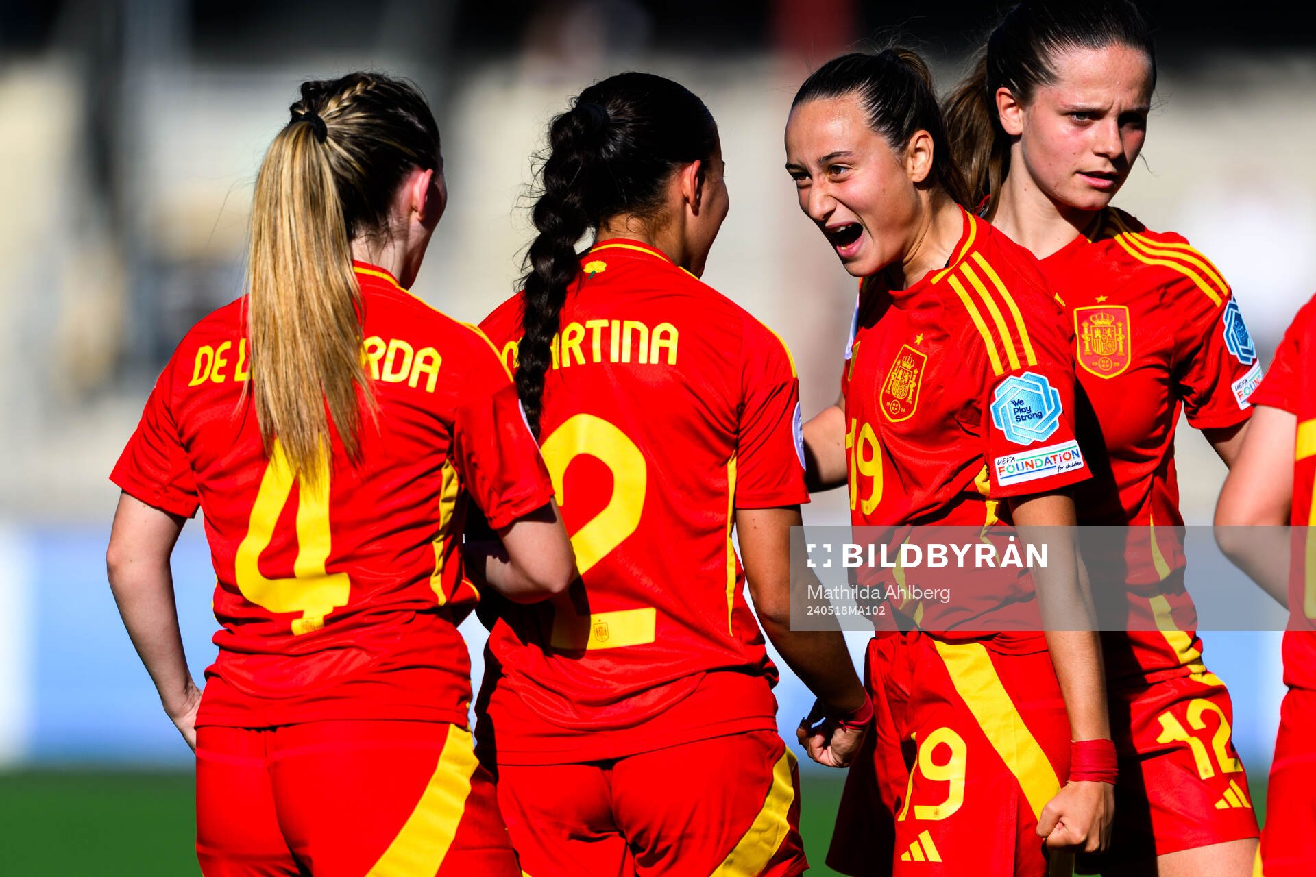 Alba Cerrato of Spain celebrates scoring 0-2