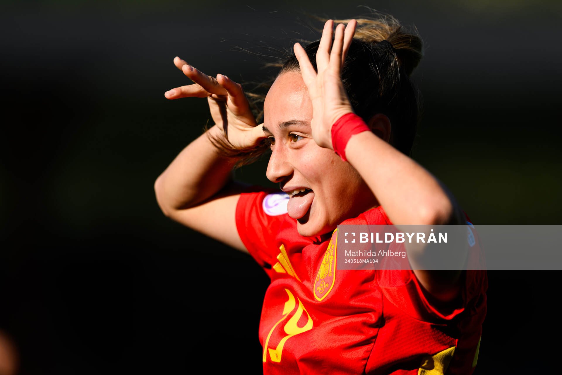 Alba Cerrato of Spain celebrates