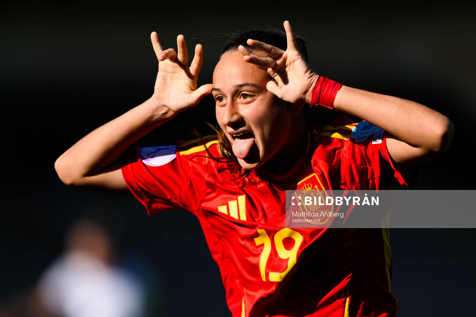 Alba Cerrato of Spain celebrates