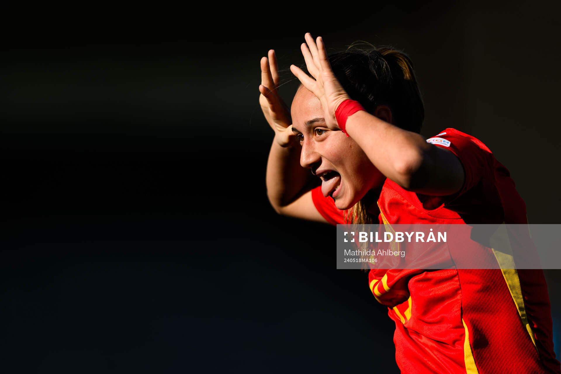 Alba Cerrato of Spain celebrates