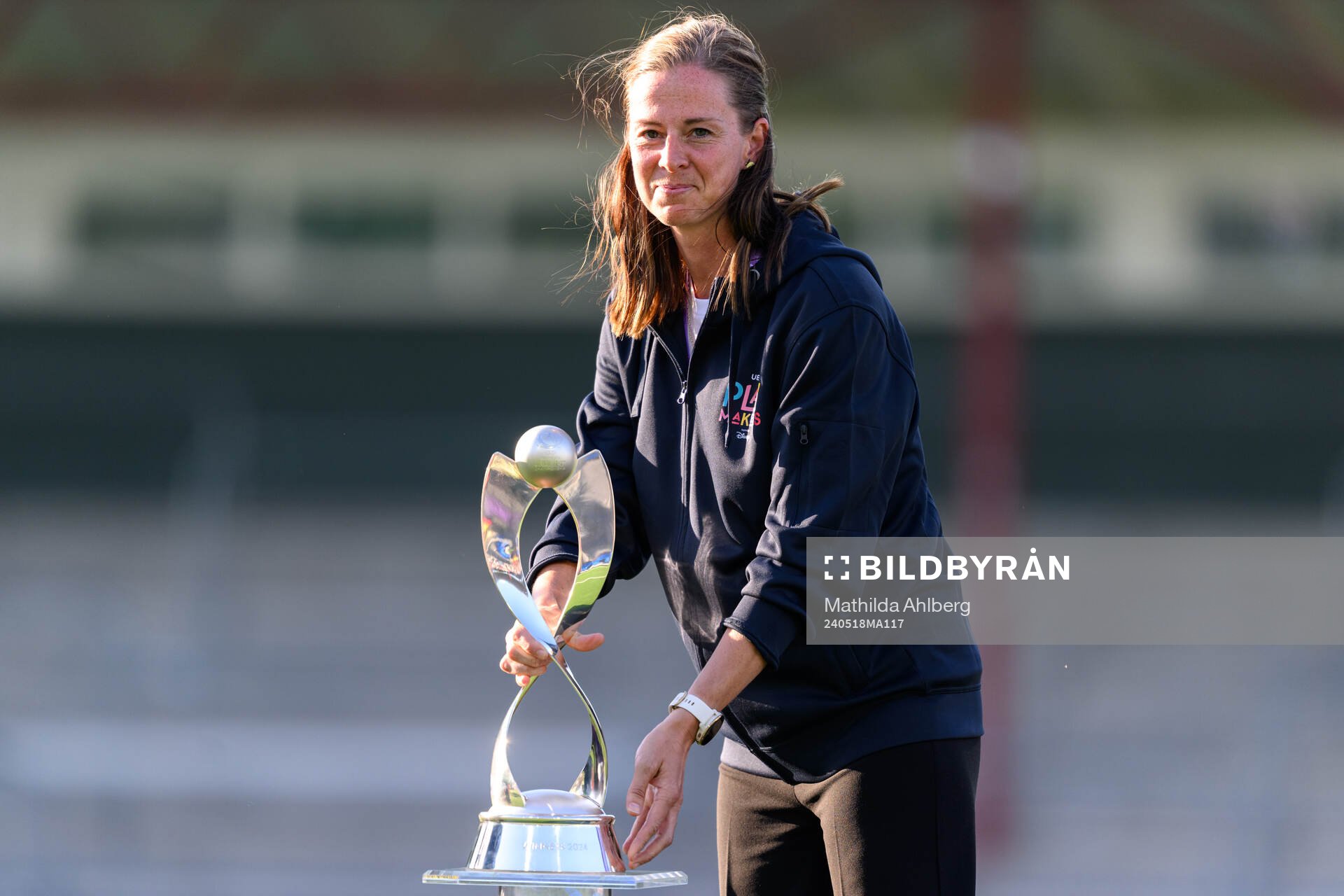 Lotta Schelin, ambassador of the UEFA project Playmakers,
