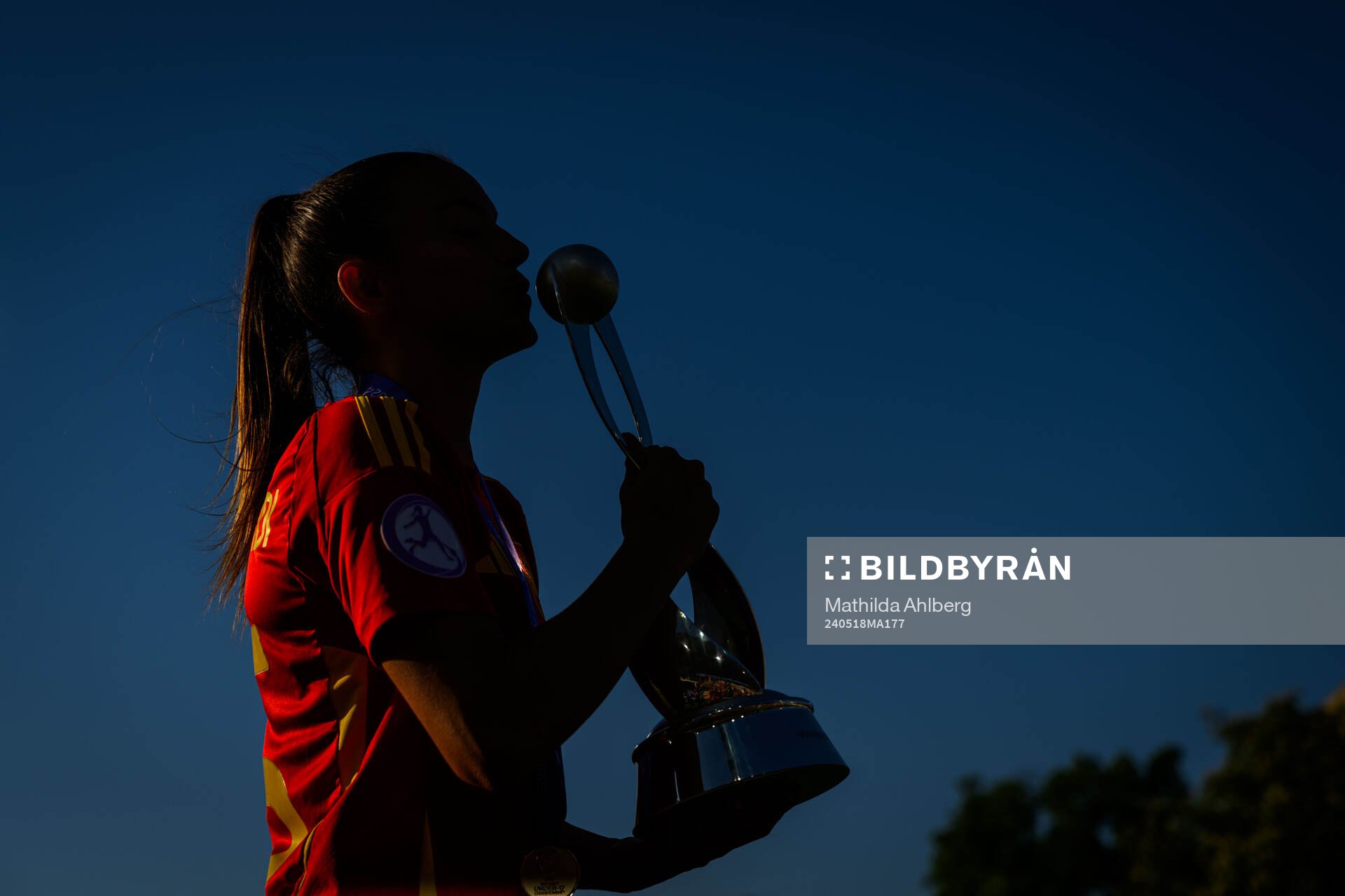 Player of Spain celebrate after the UEFA European Women’s Under-17 Championship final match between England and Spain on May 18, 2024 in Malmö.