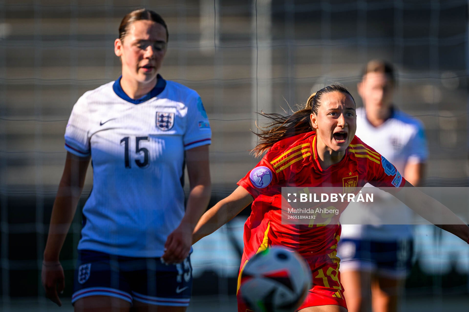 Alba Cerrato of Spain celebrates scoring 0-1