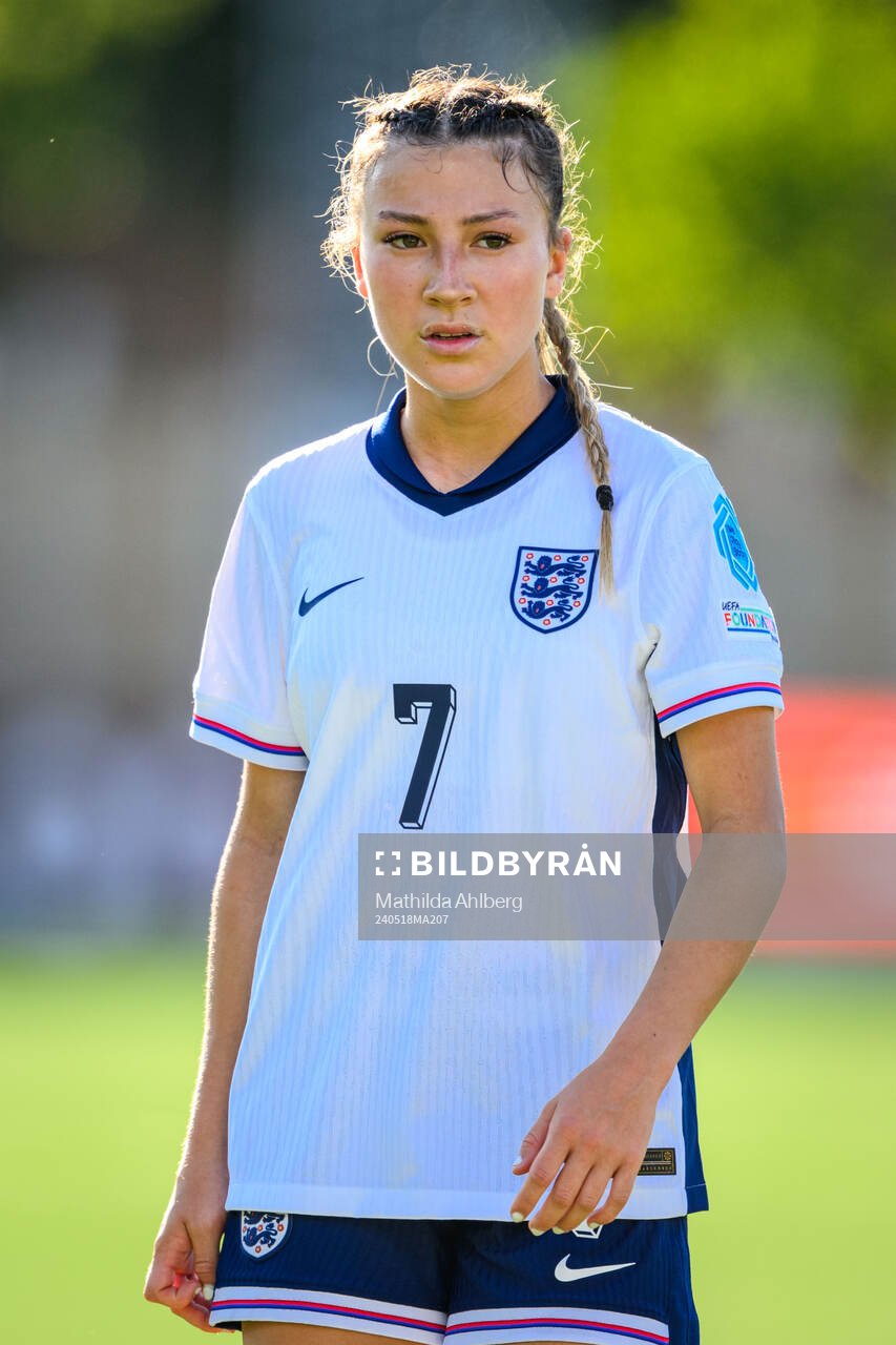 Erica Parkinson of England looks dejected