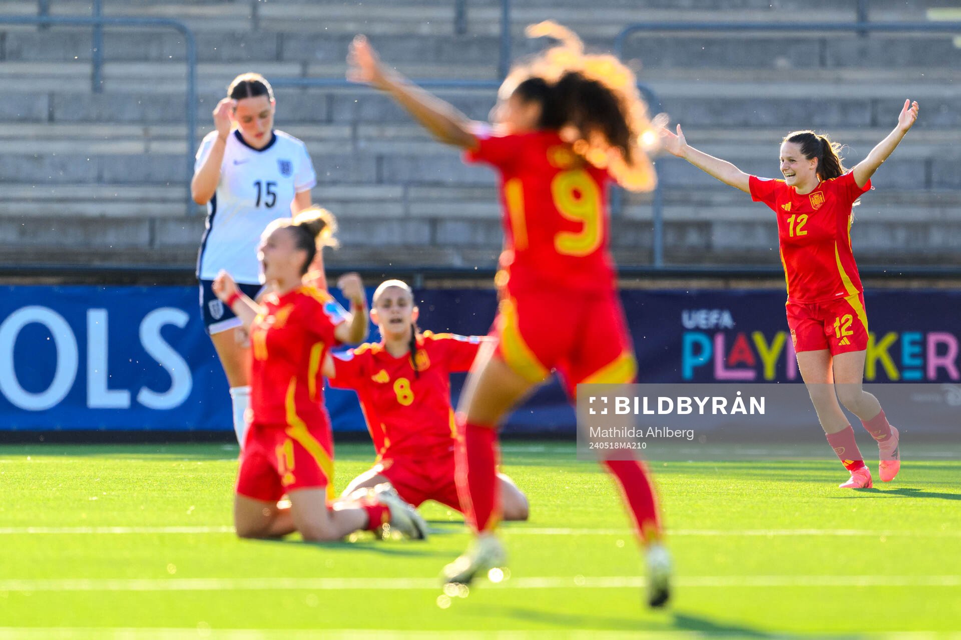 Aiara Aguirrezabala of Spain celebrates