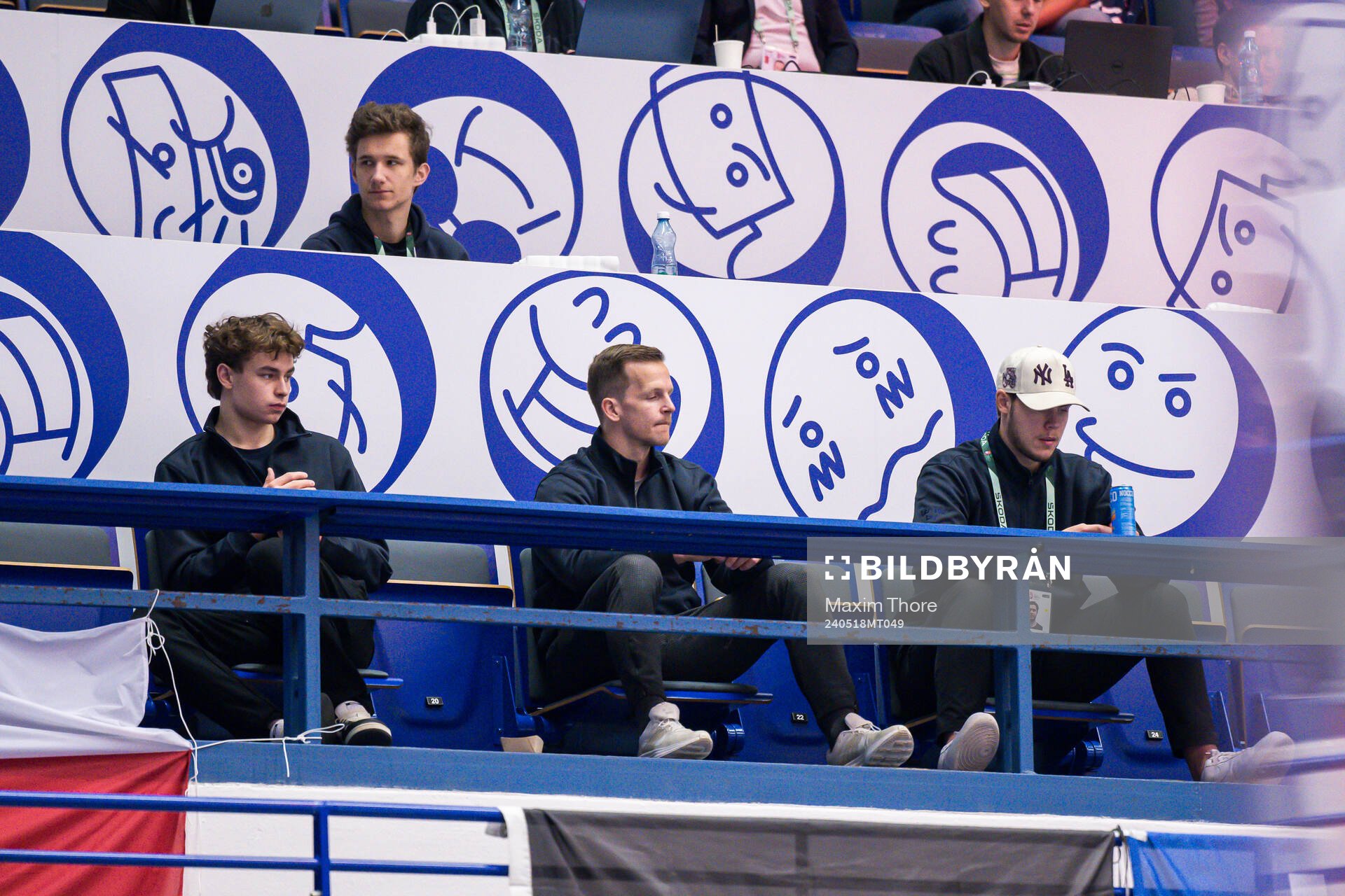 Felix Unger Sörum, Max Friberg and goaltender Jesper