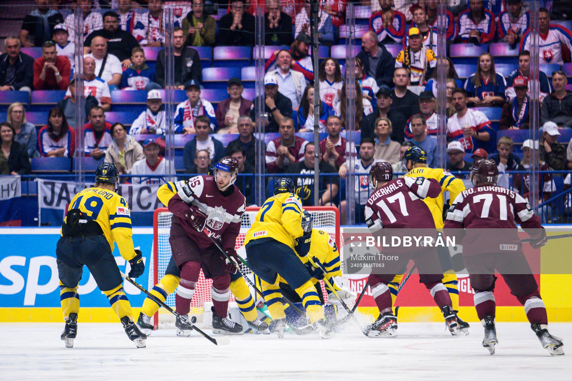 Oskars Batna of Latvia scores 2-2