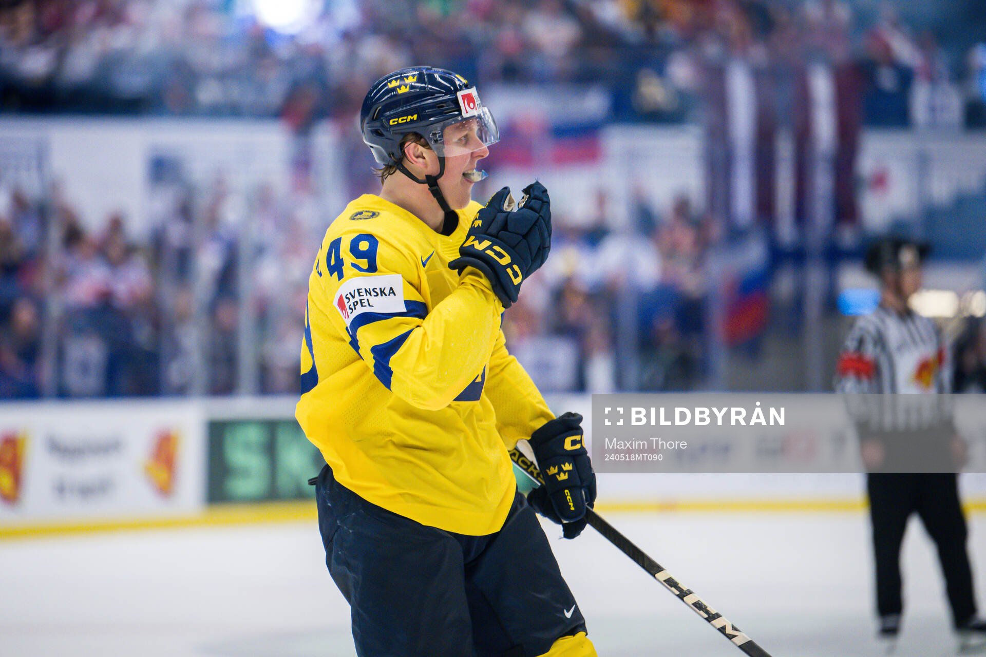 Fabian Zetterlund of Sweden celebrates