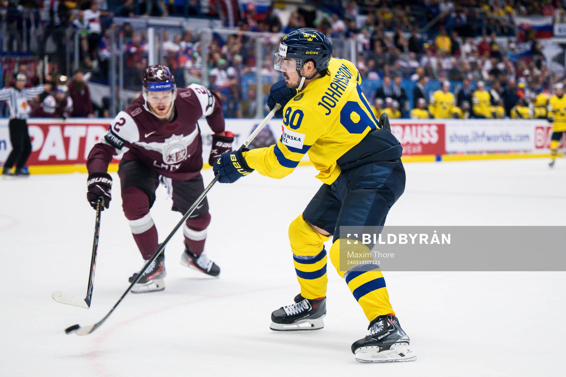 Marcus Johansson of Sweden scores 2-7