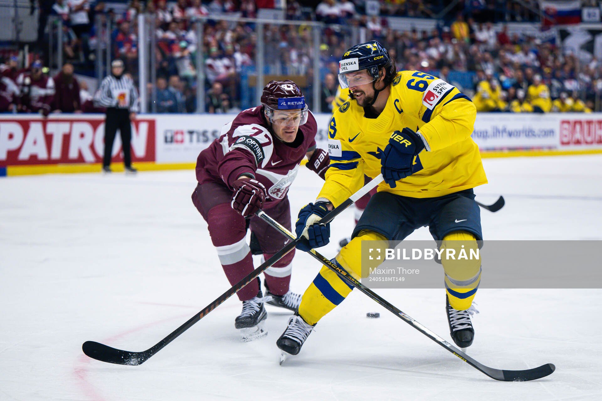 Roberts Kristaps Zile of Latvia and Erik Karlsson of Sweden