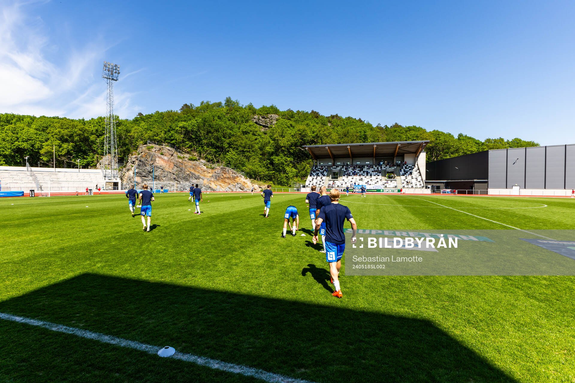 Oddevolds spelare värmer upp