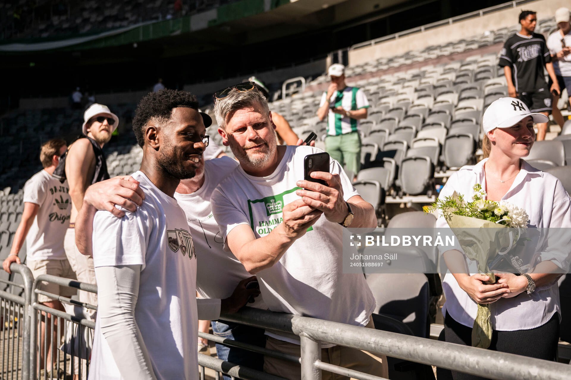 Hammarbys Shaquille Pinas jublar