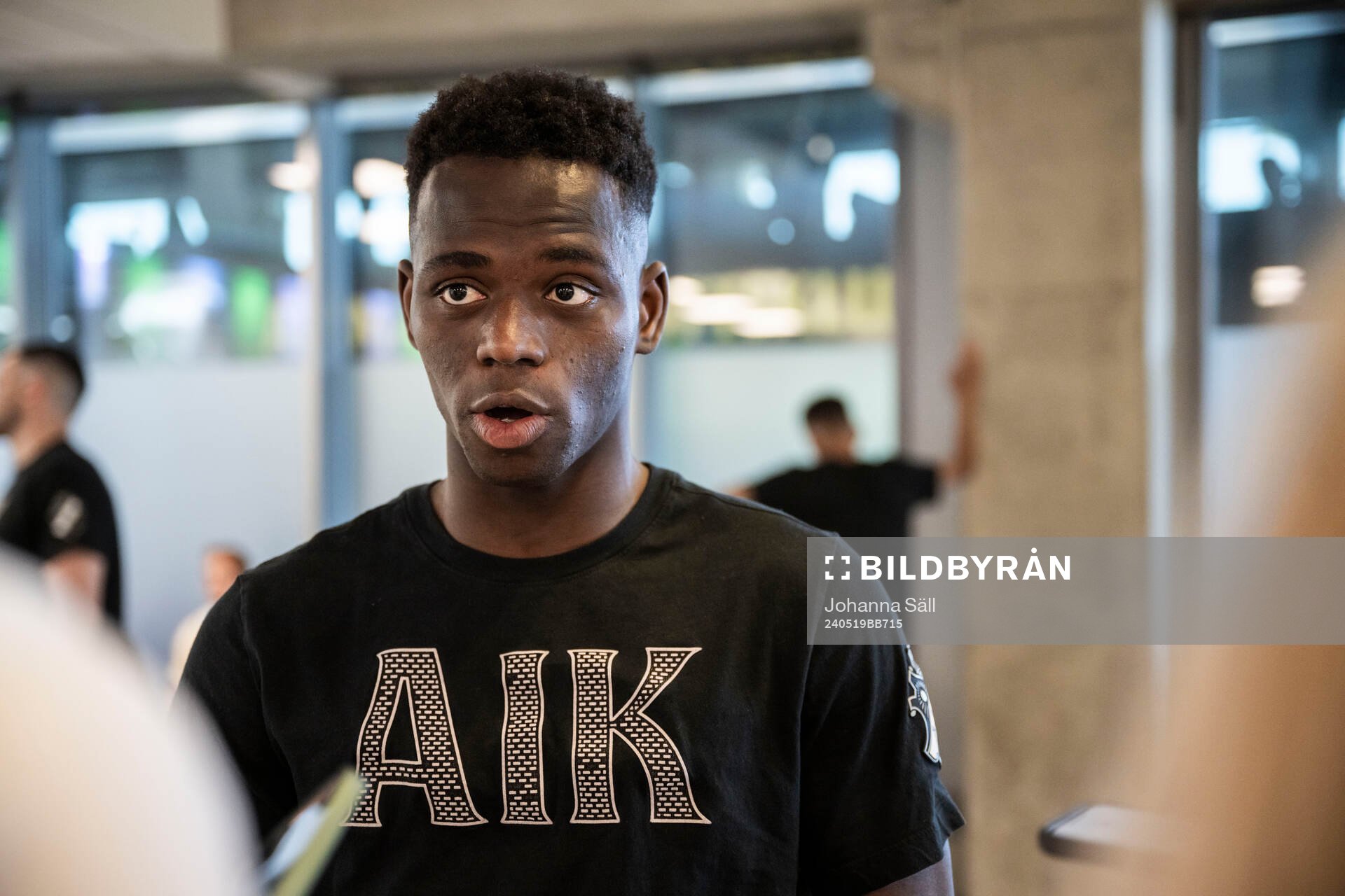 AIKs Ismaila Coulibaly i mixade zonen