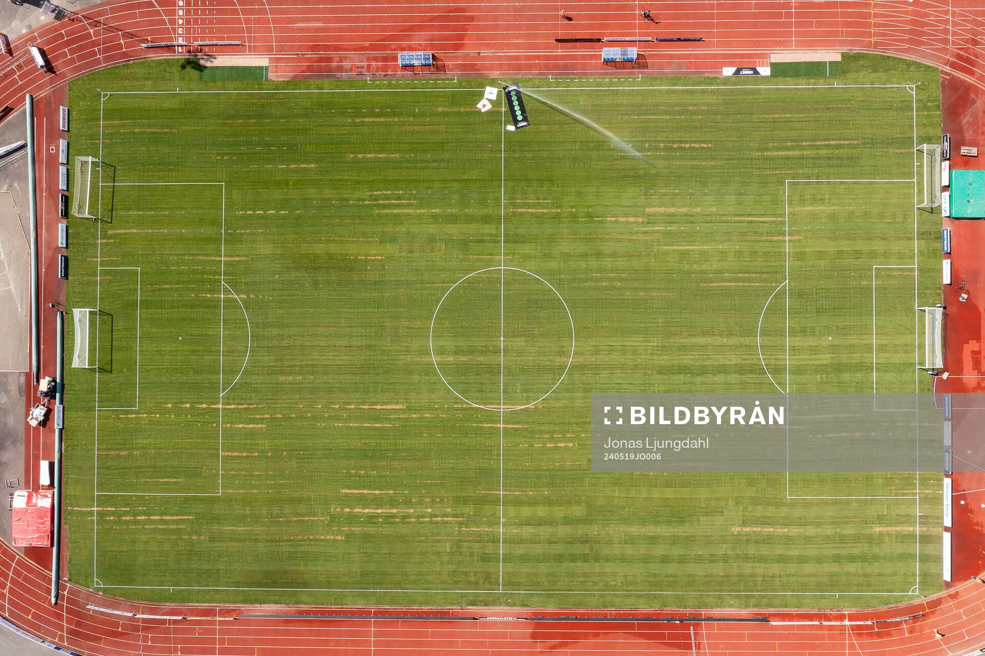 Spelplan på Finnvedsvallen