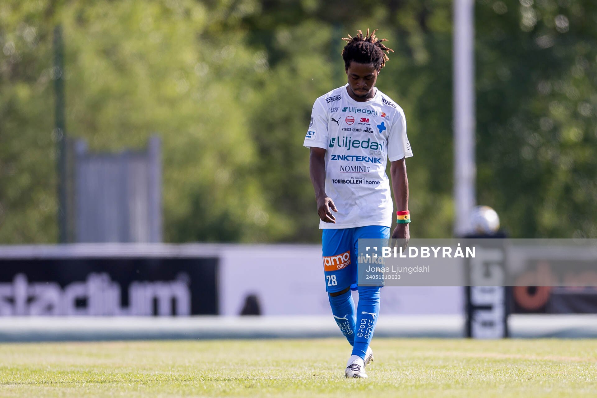 Värnamos Frank Junior Adjei deppar