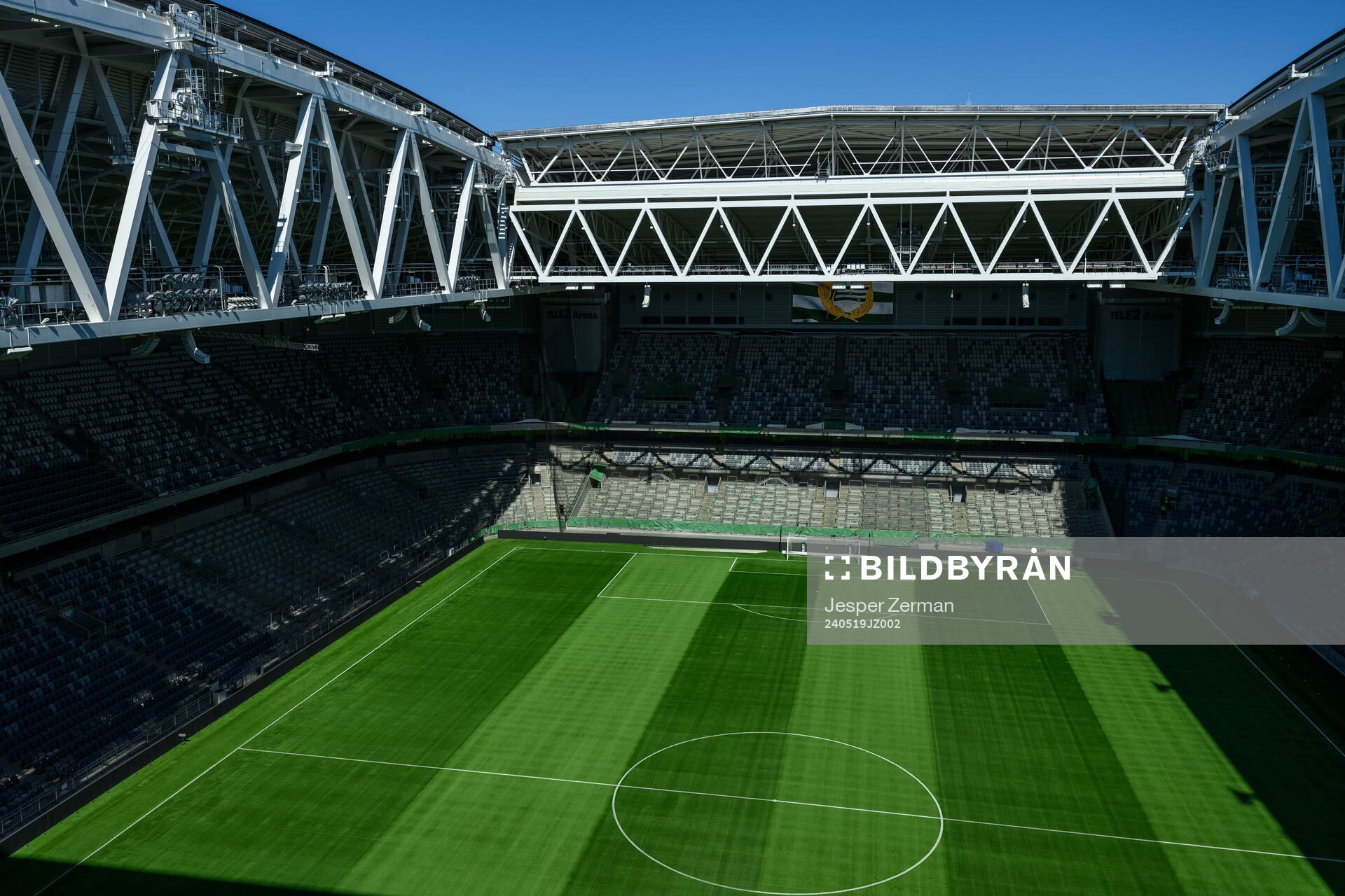 Vy över Tele2 arena