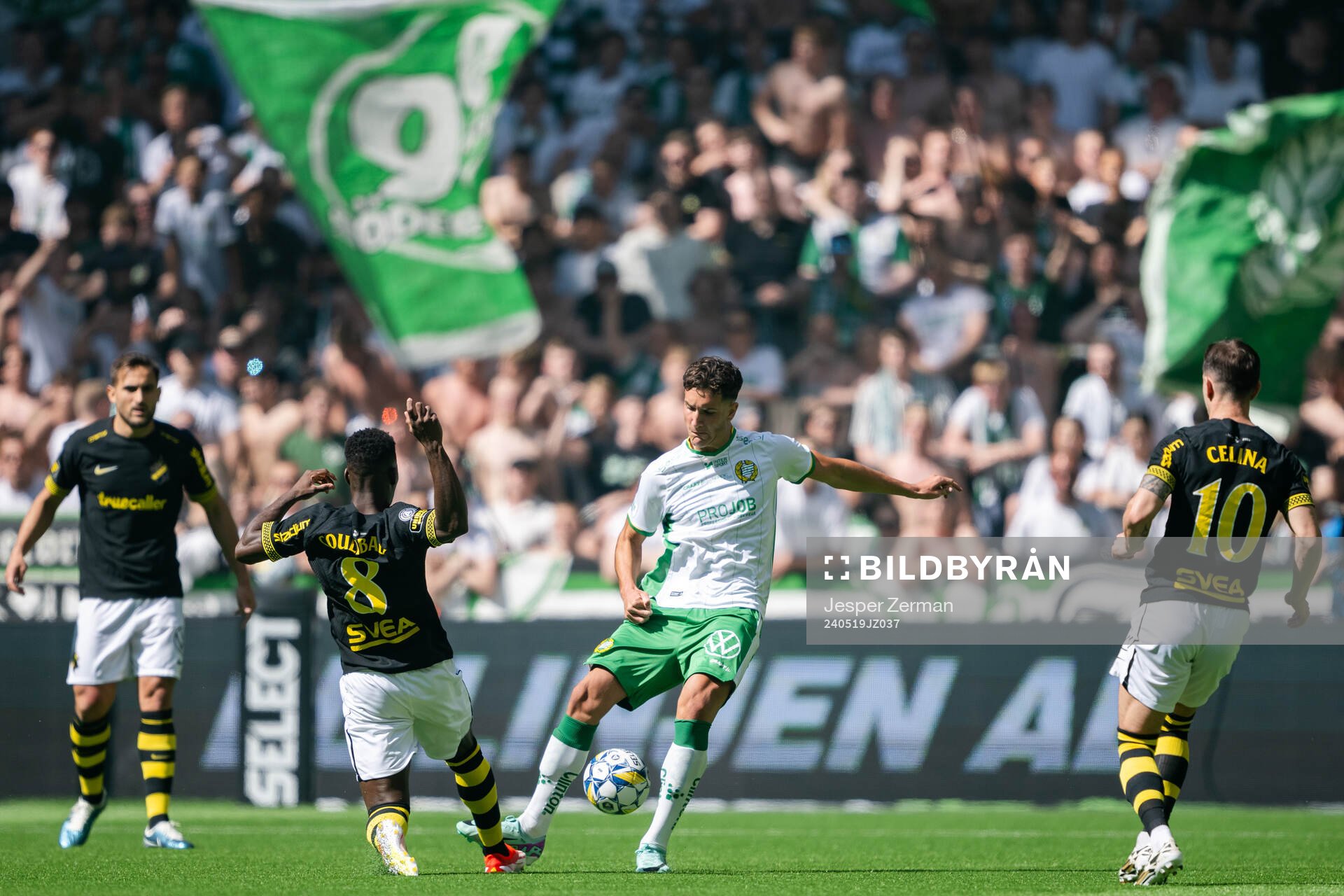 AIKs Ismaila Coulibaly och Hammarbys Deniz Gul