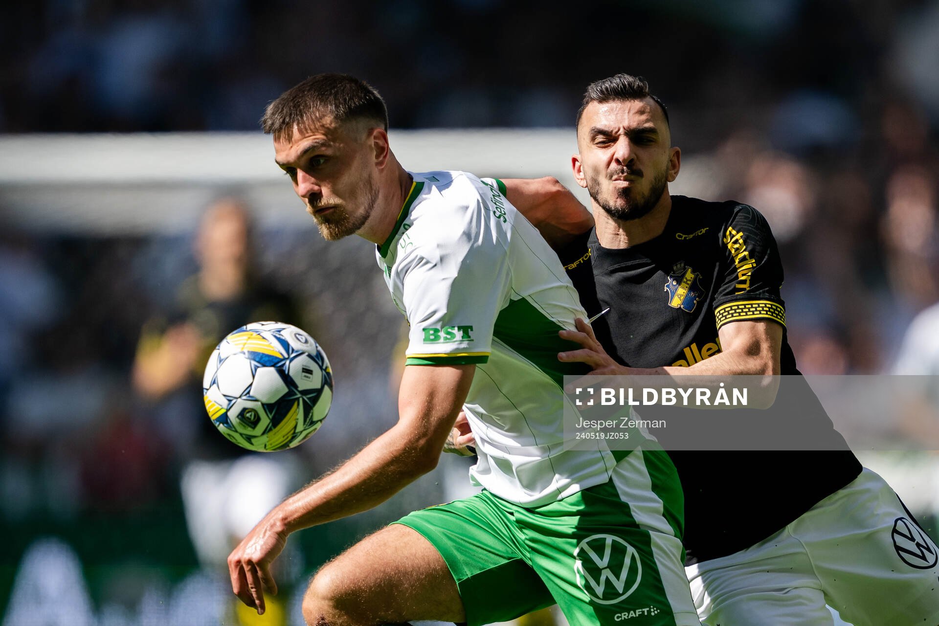 Hammarbys Pavle Vagic och AIKs Ioannis Pittas