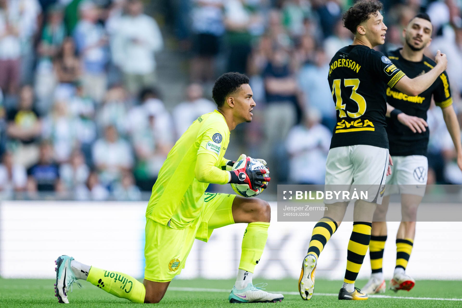 Hammarbys målvakt Oliver Dovin