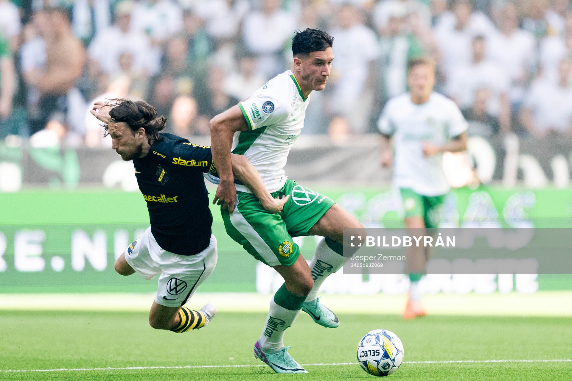 AIKs Axel Björnström och Hammarbys Deniz Gul
