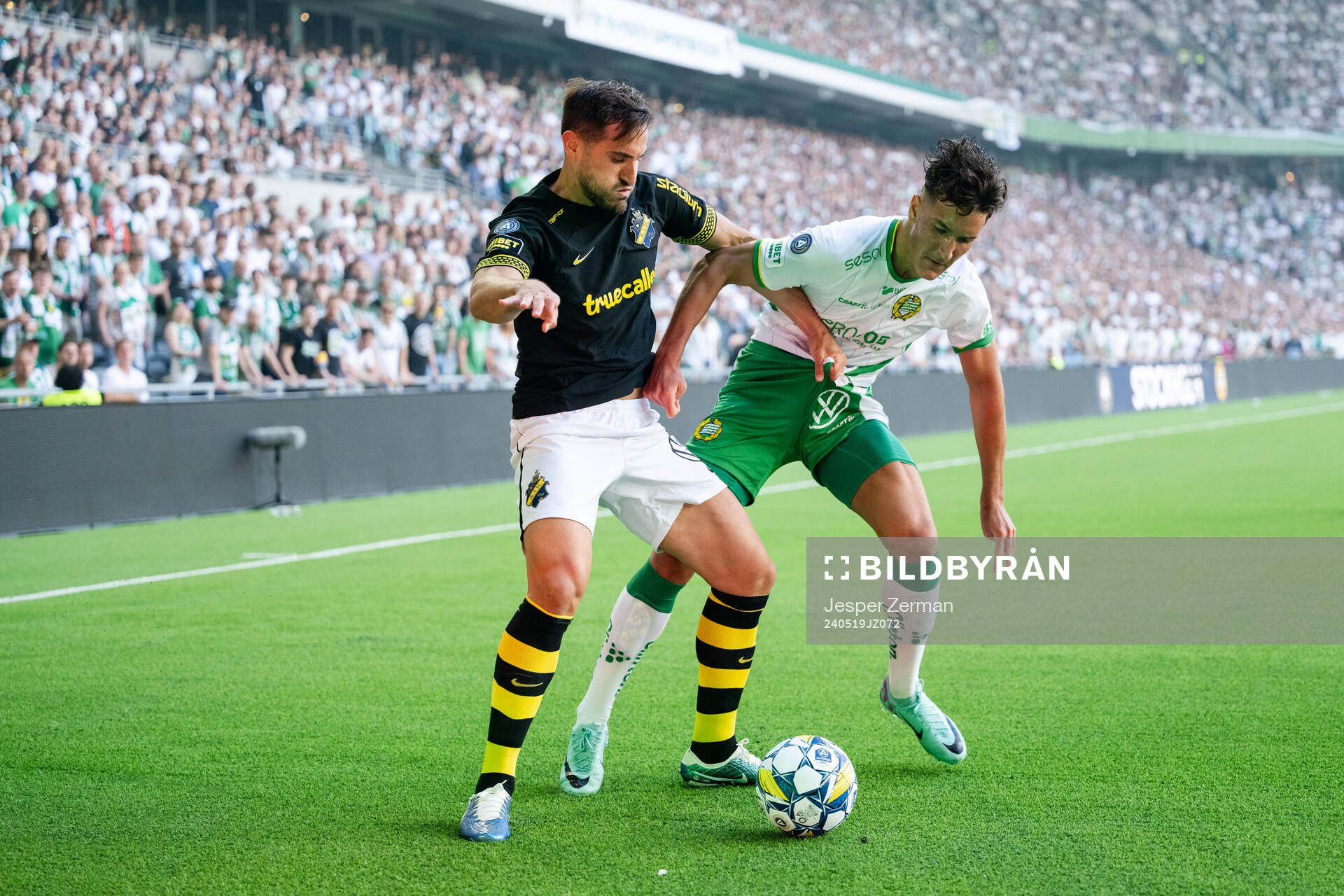 AIKs Sotirios Papagiannopoulos och Hammarbys Deniz Gul