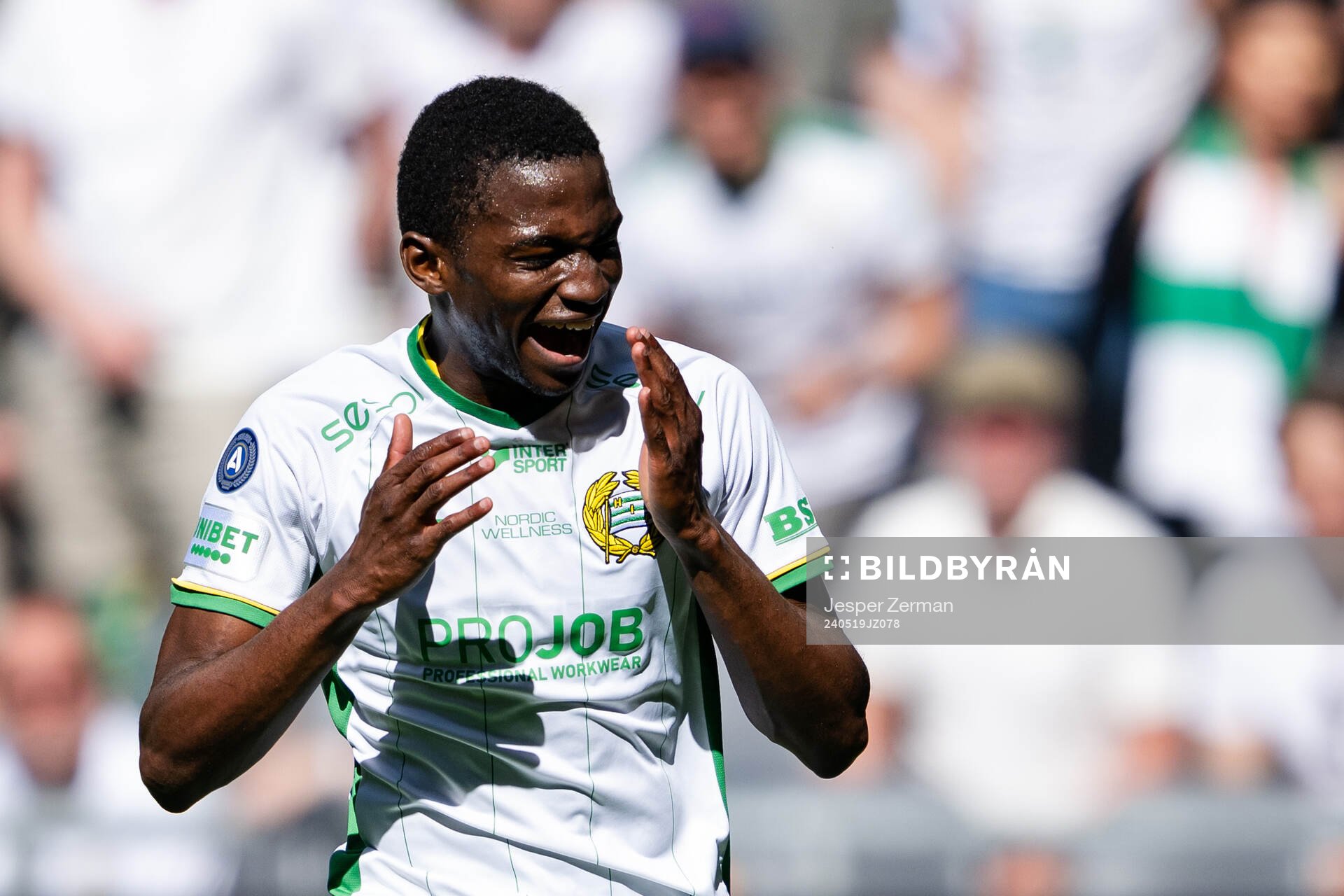 Hammarbys Bouzomana Toure reagerar