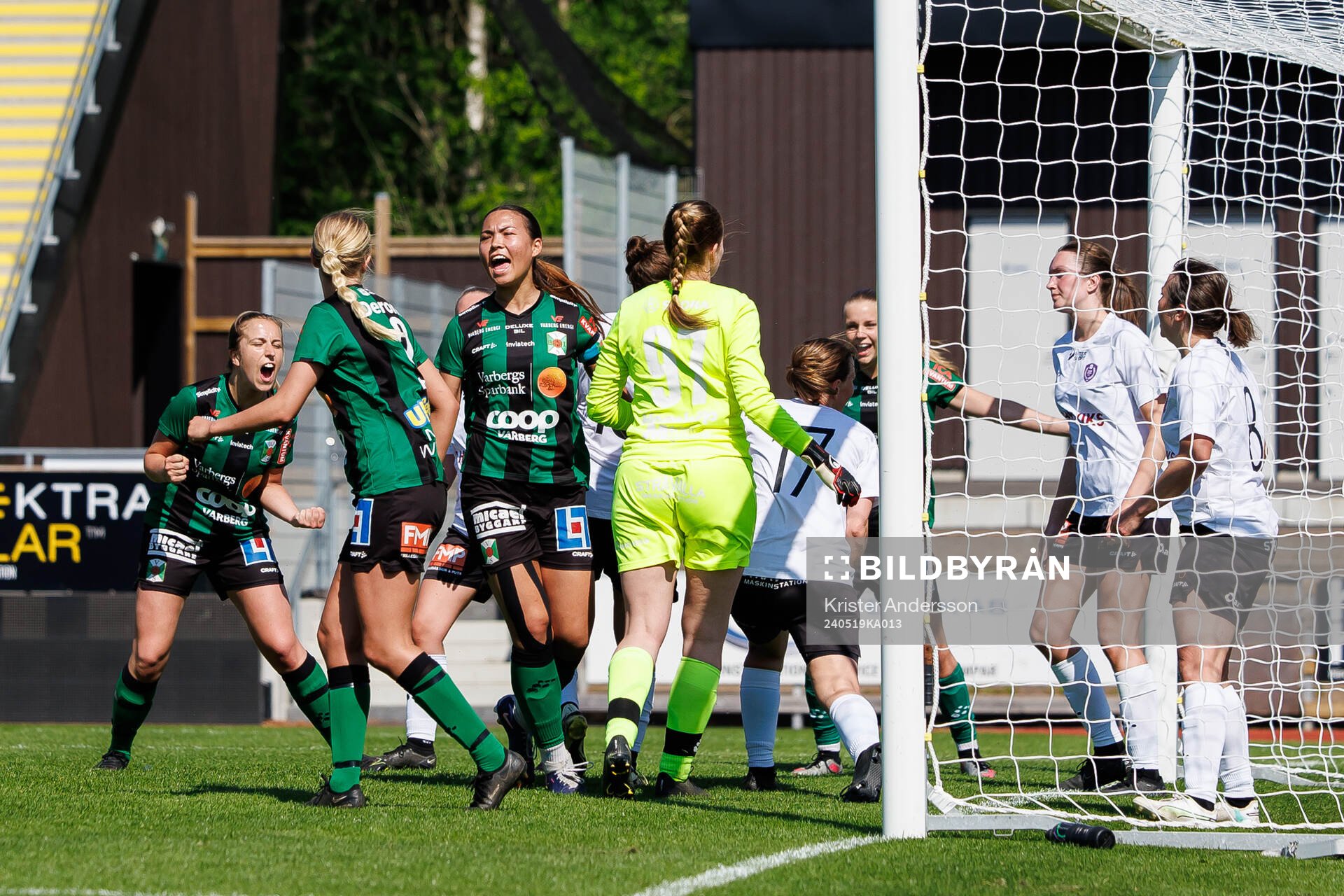 Varbergs Matilda Mårtensson jublar