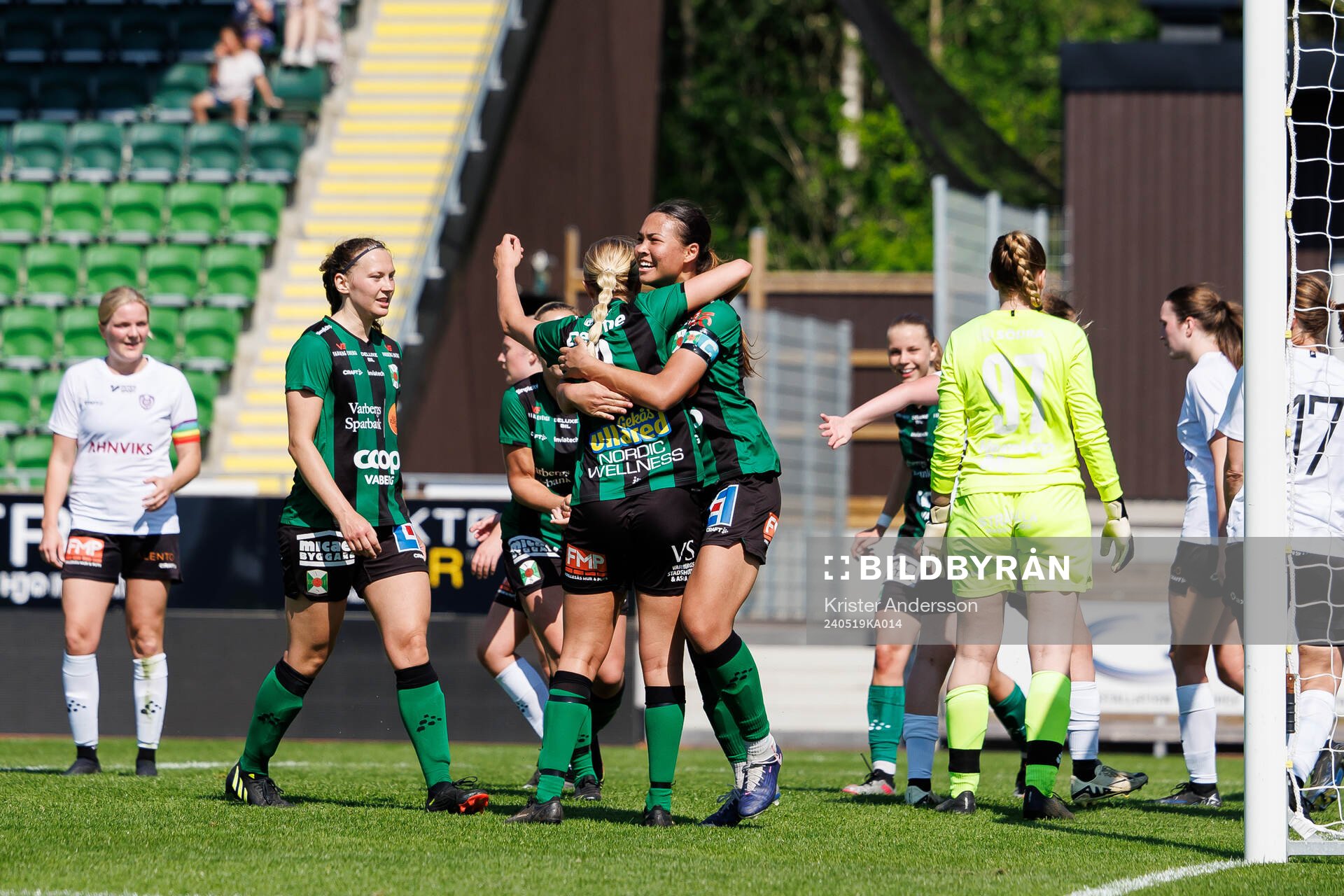 Varbergs Matilda Mårtensson jublar