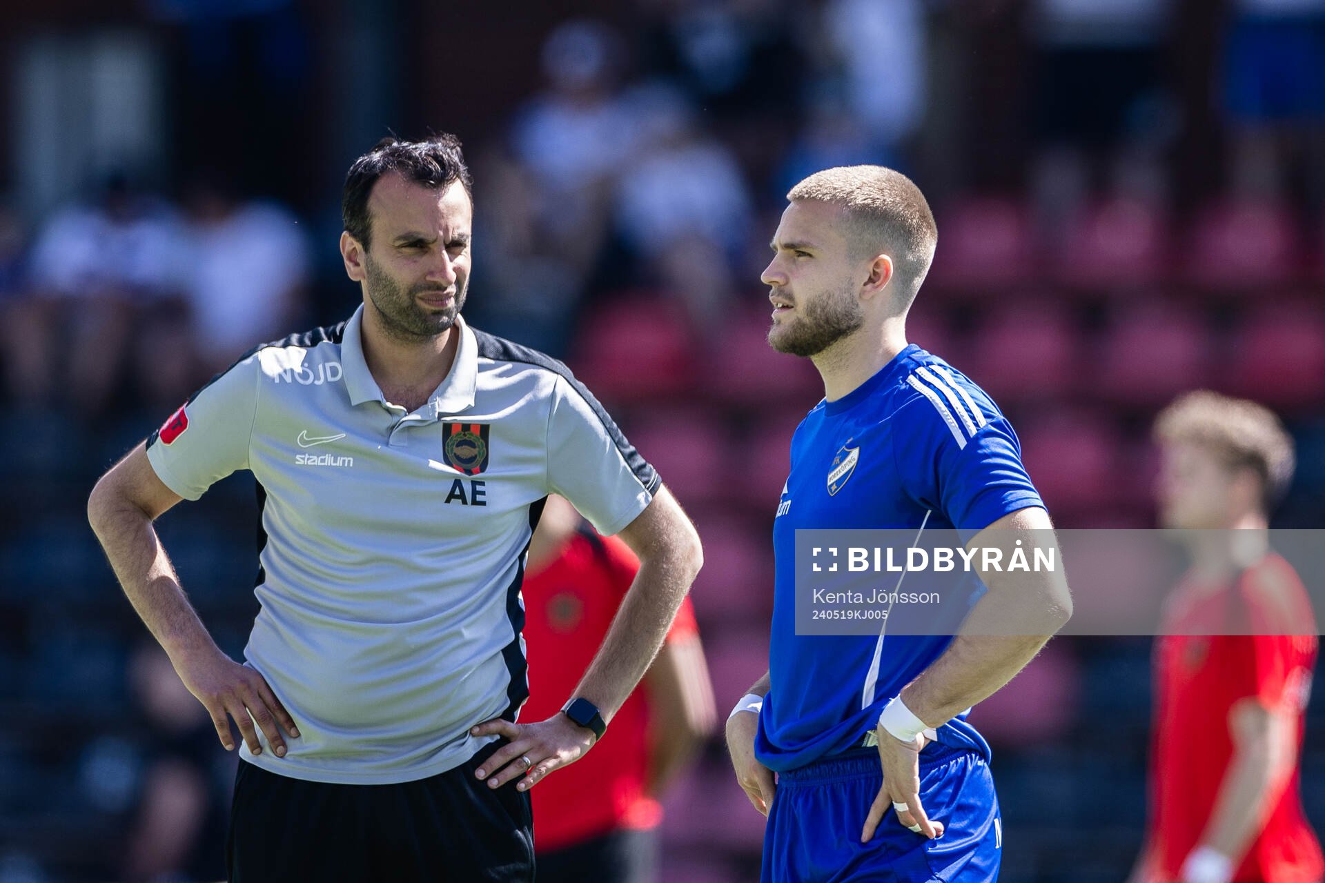 Brommapojkarnas tränare Andreas Engelmark och IFK