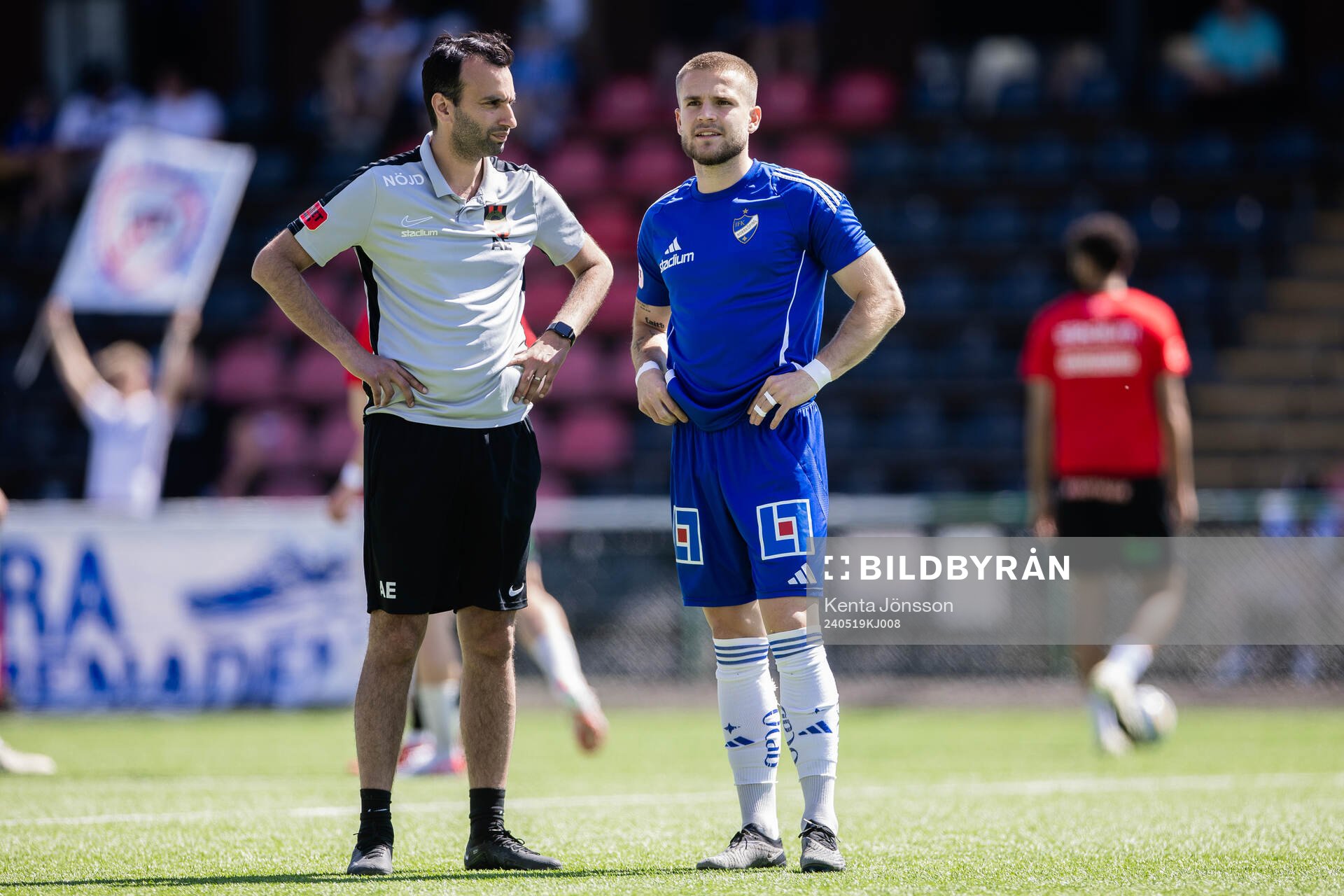 Brommapojkarnas tränare Andreas Engelmark och IFK
