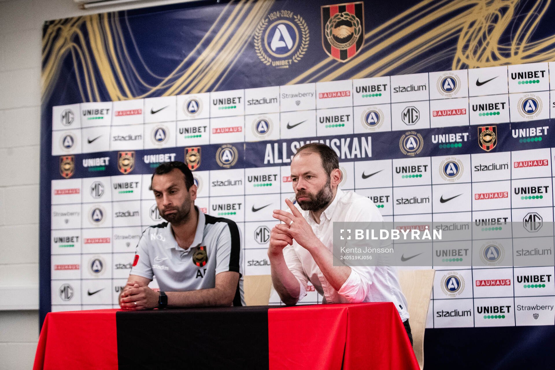 Brommapojkarnas tränare Andreas Engelmark och IFK