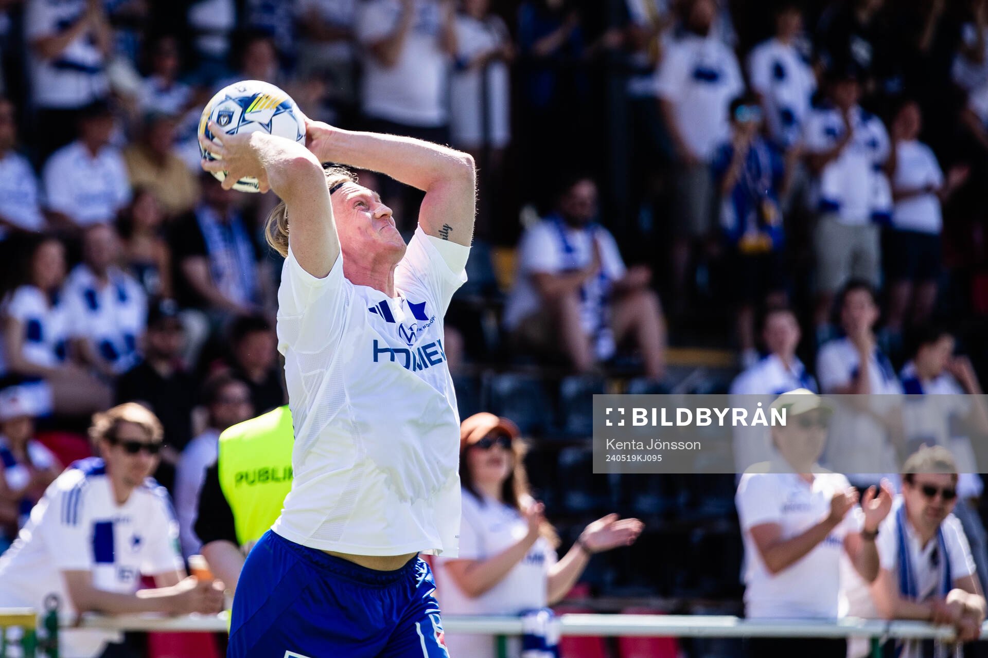 IFK Norrköpings Daniel Fritz Eid med ett inkast