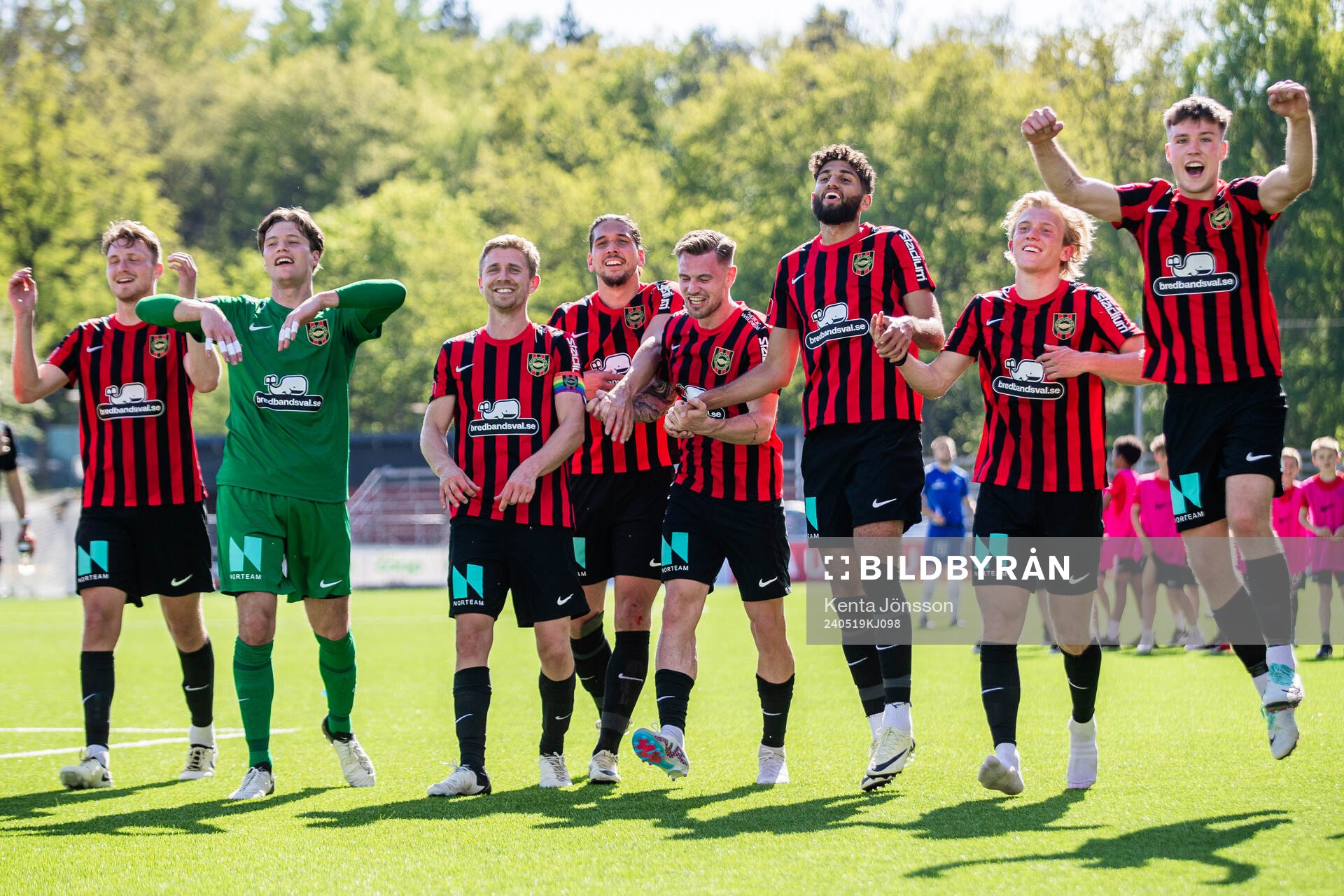 Brommapojkarnas målvakt Filip Sidklev, Ludvig Fritzson,