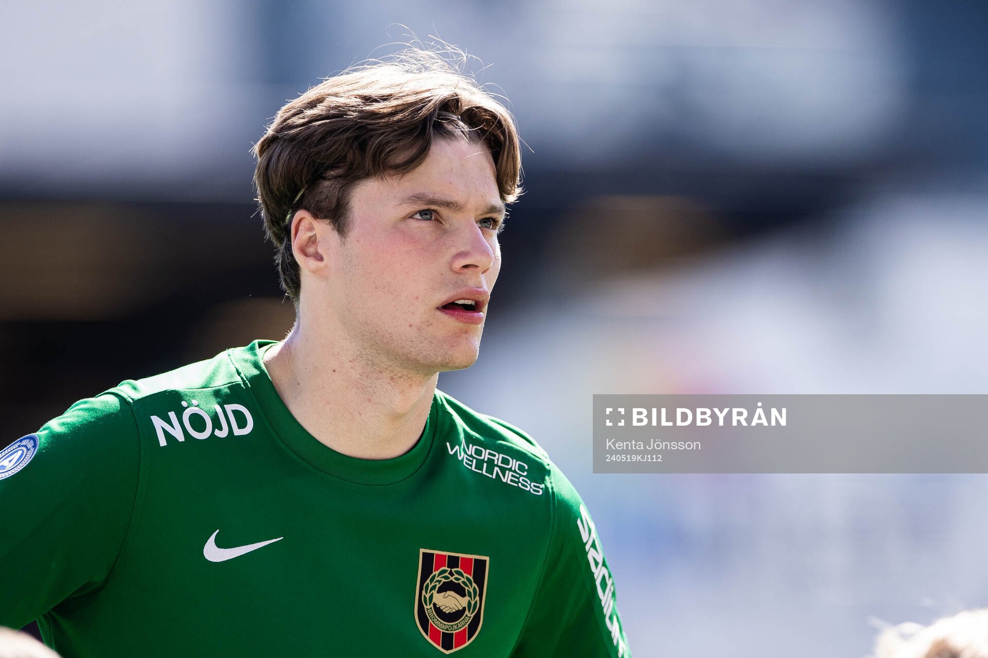 Brommapojkarnas målvakt Filip Sidklev