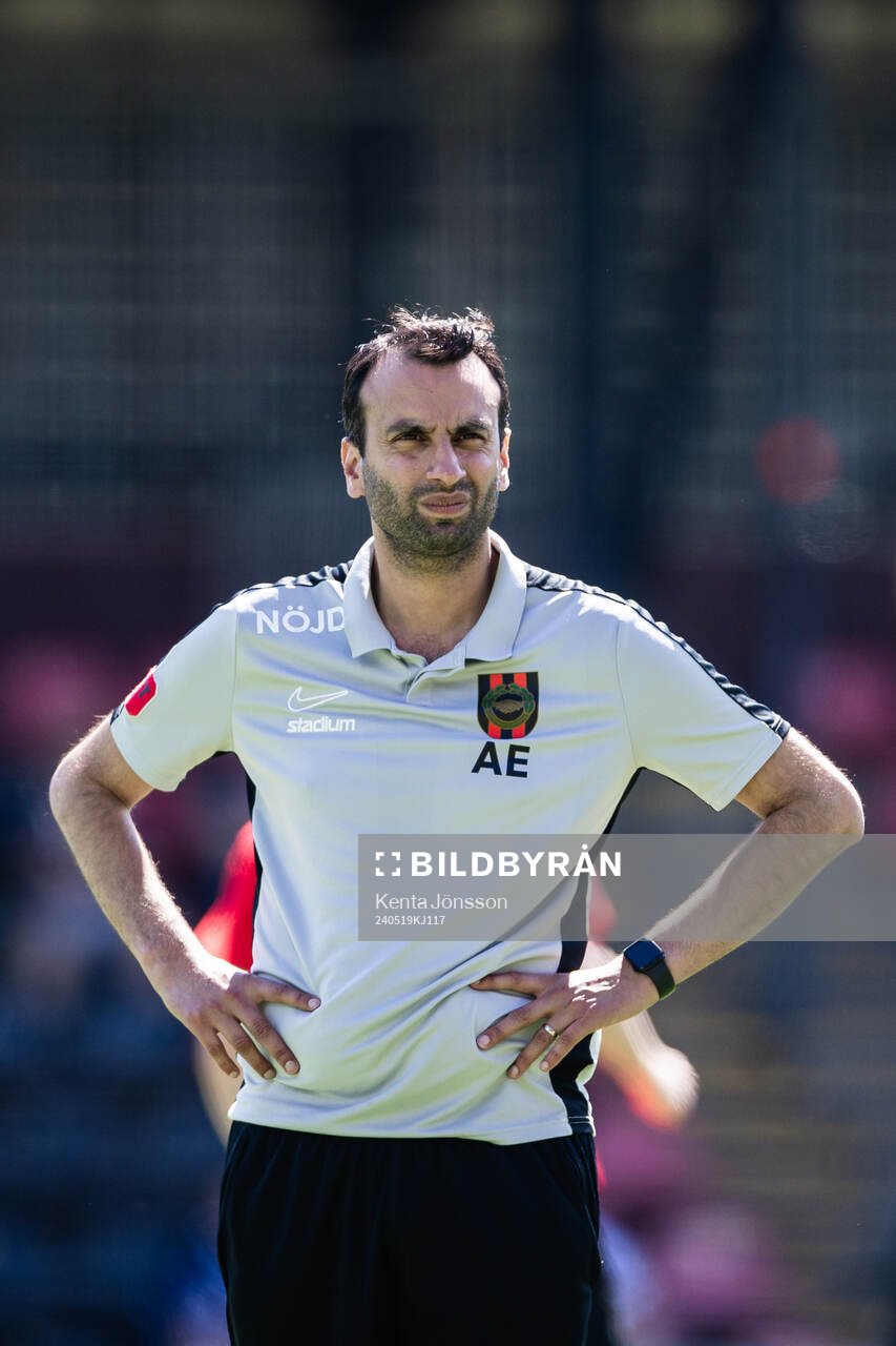 Brommapojkarnas tränare Andreas Engelmark