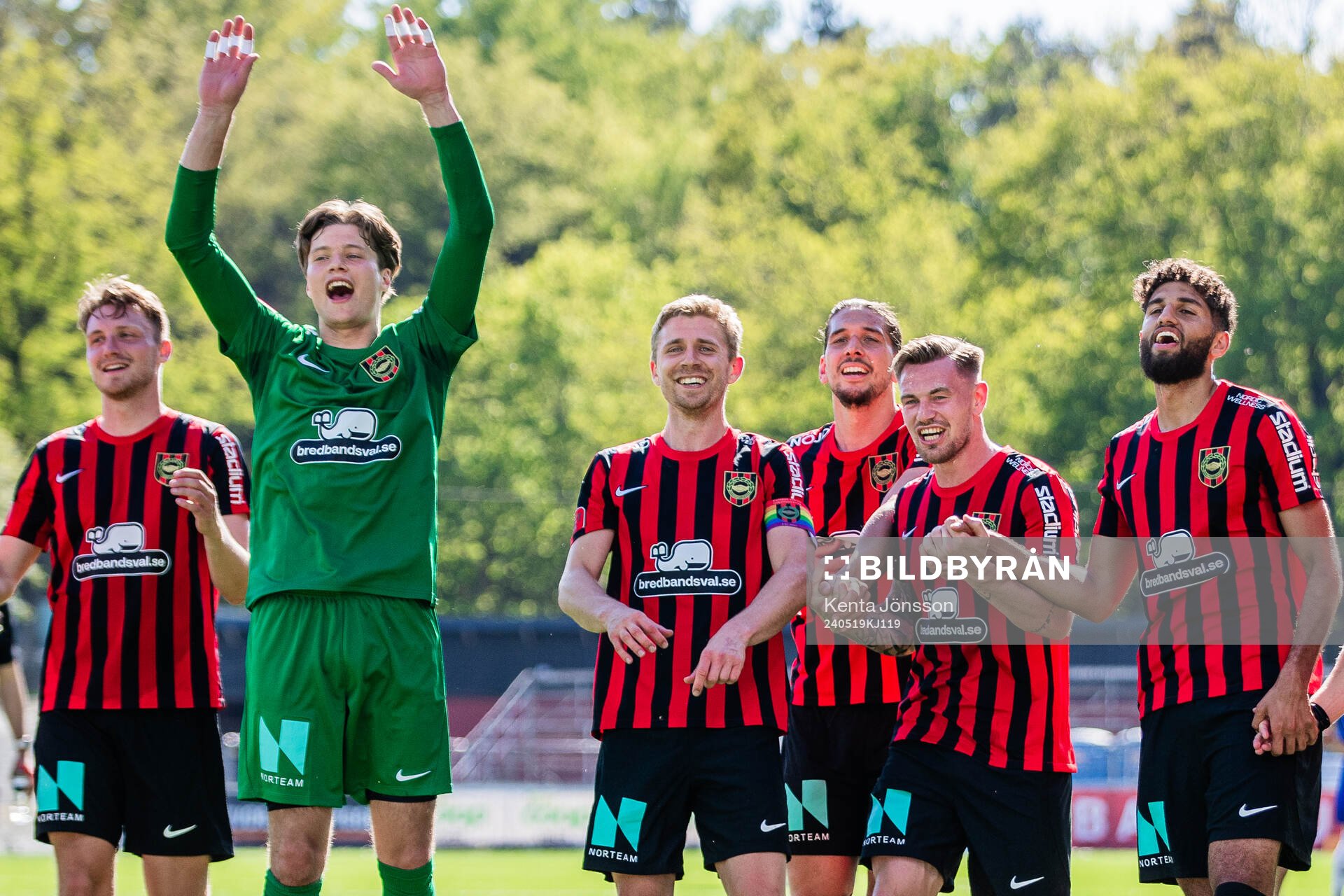 Brommapojkarnas målvakt Filip Sidklev, Ludvig Fritzson,