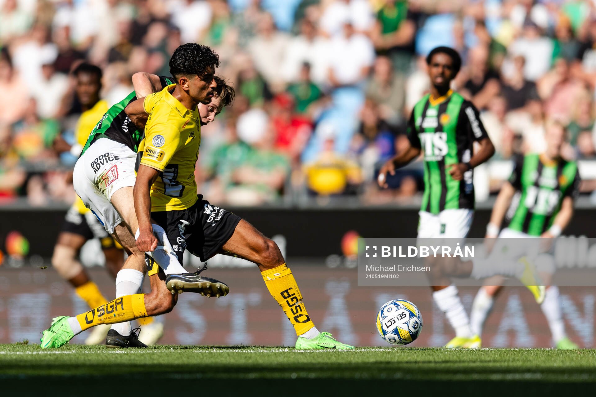 Elfsborgs Ahmed Qasem och GAIS Axel Henriksson