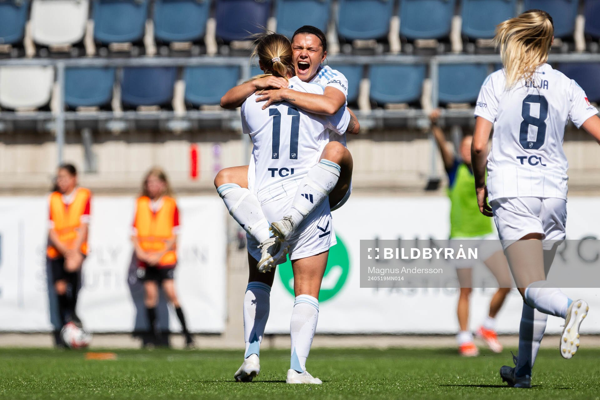 Djurgårdens Alexsandra Lobanova jublar
