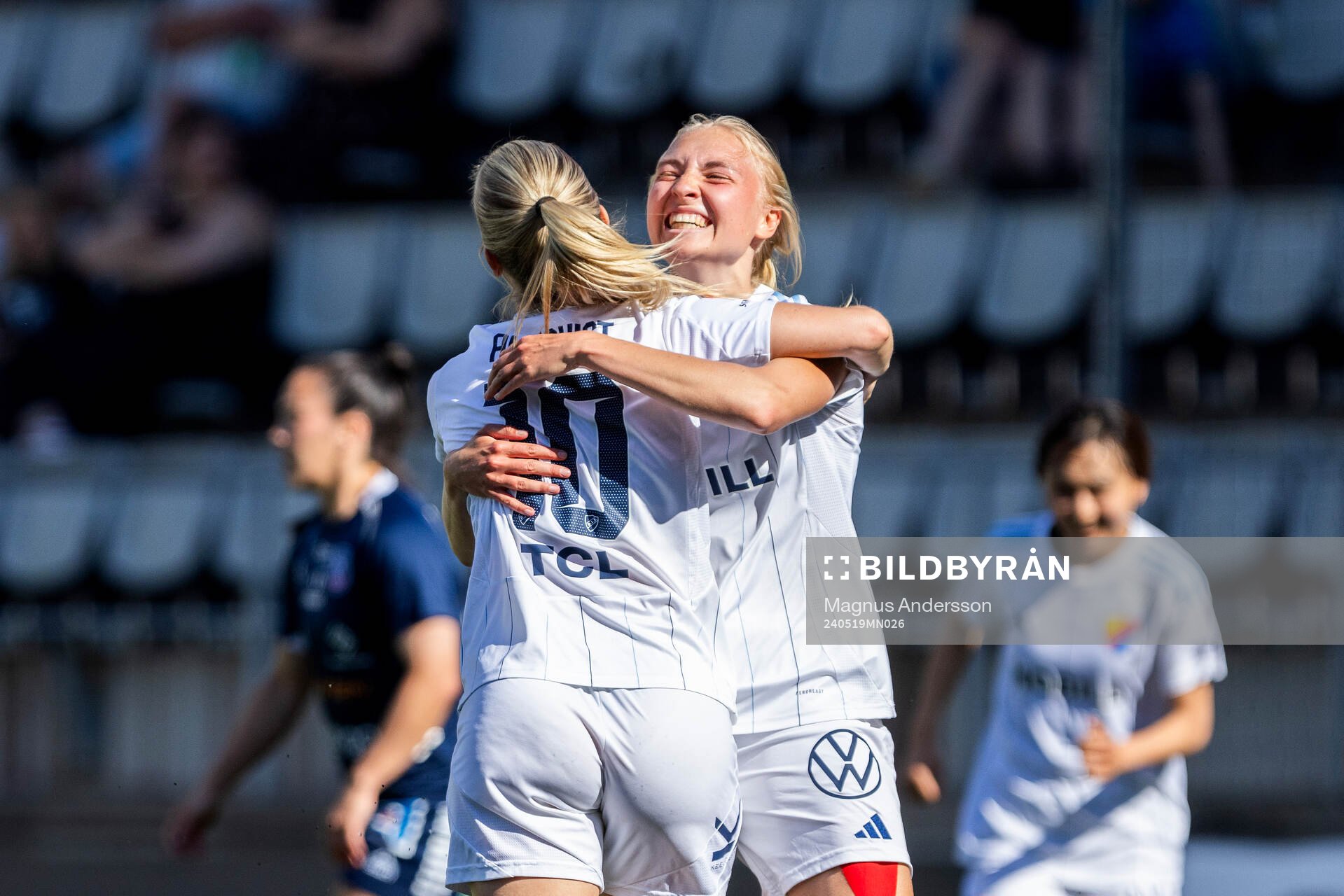Djurgårdens Stinalisa Johansson jublar