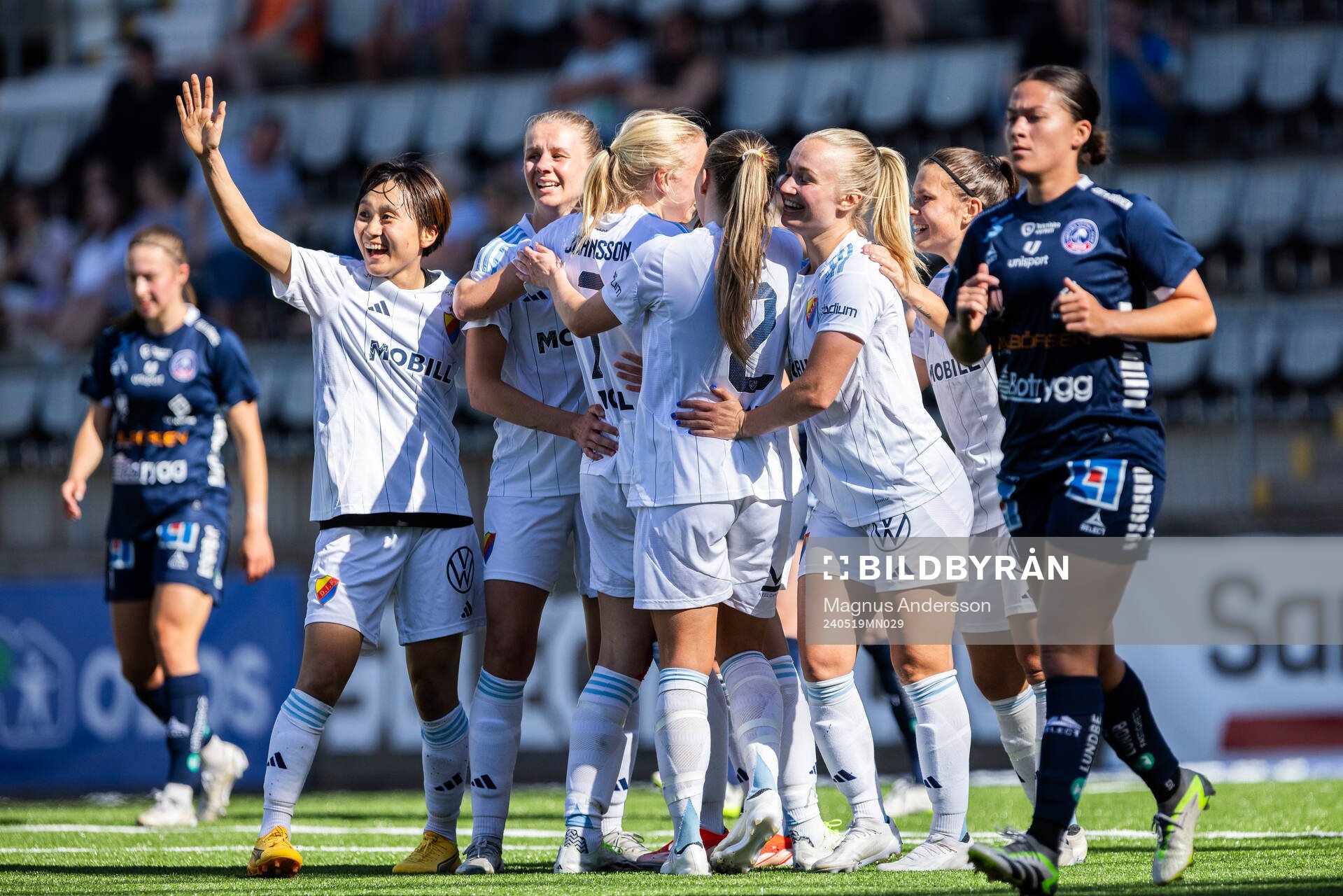Djurgårdens spelare jublar