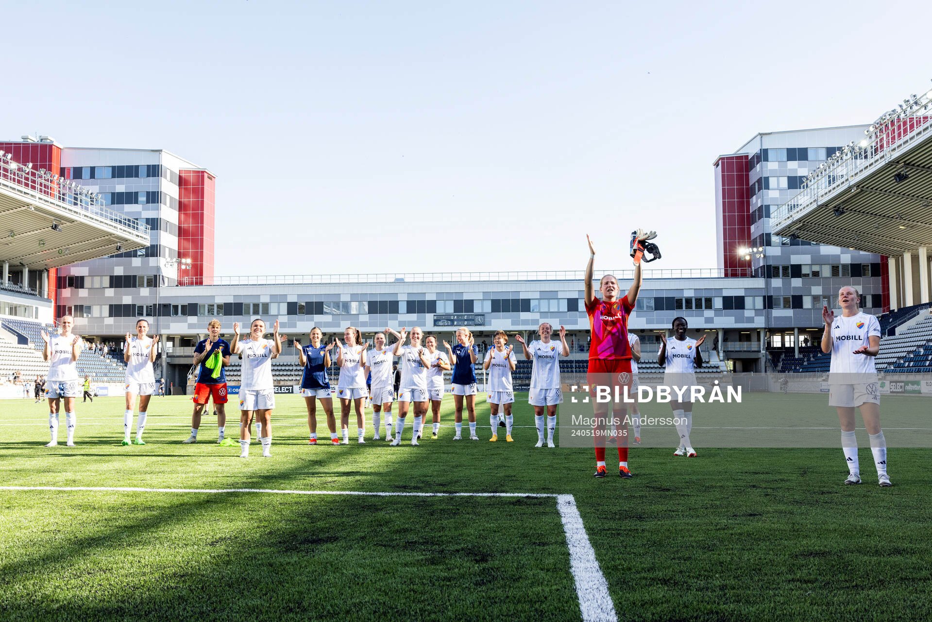 Djurgårdens spelare jublar