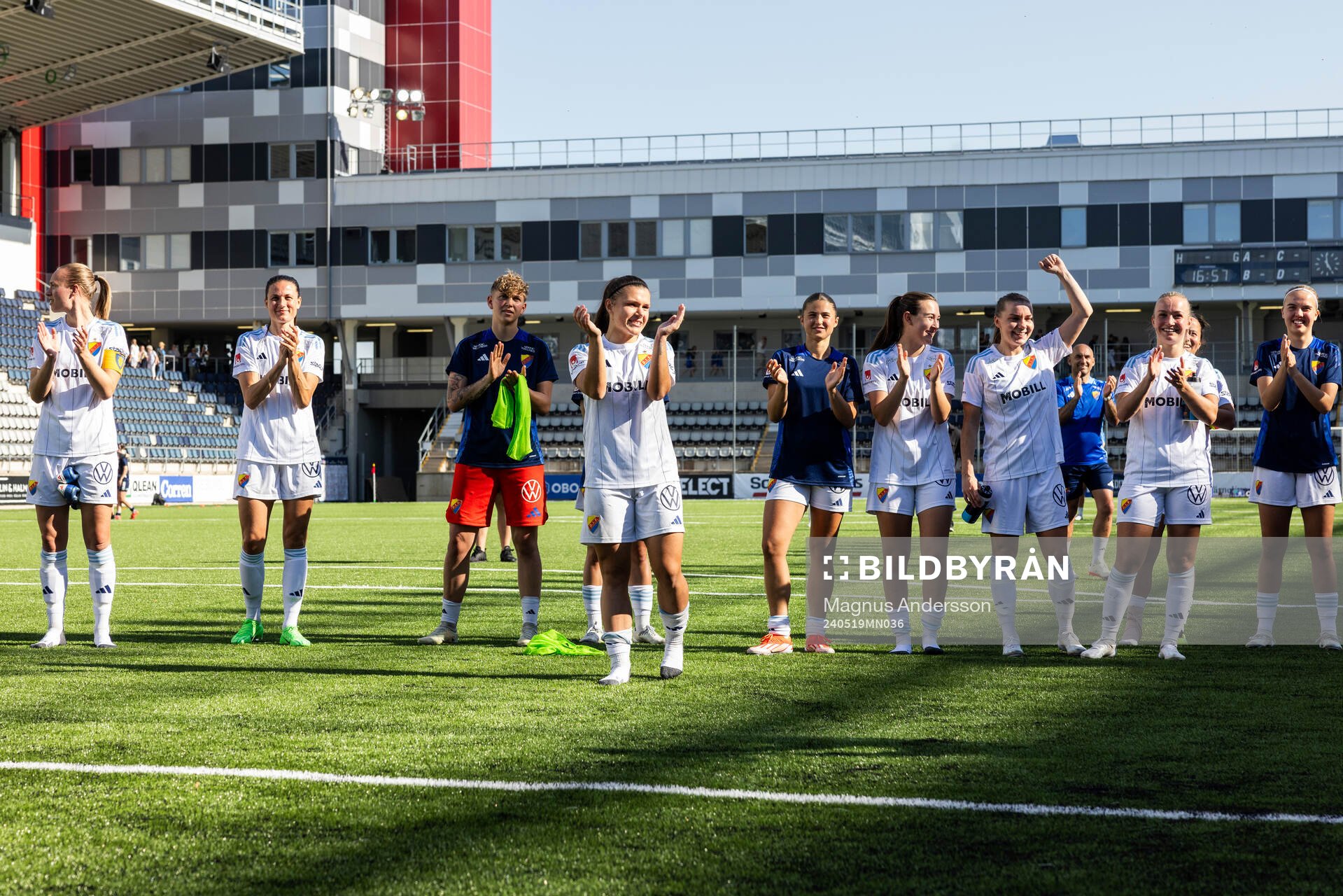 Djurgårdens spelare jublar