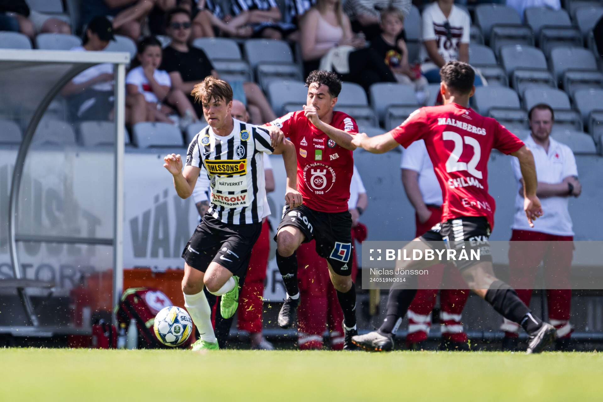 Landskronas Victor Karlsson och Örebros Elias Barsoum