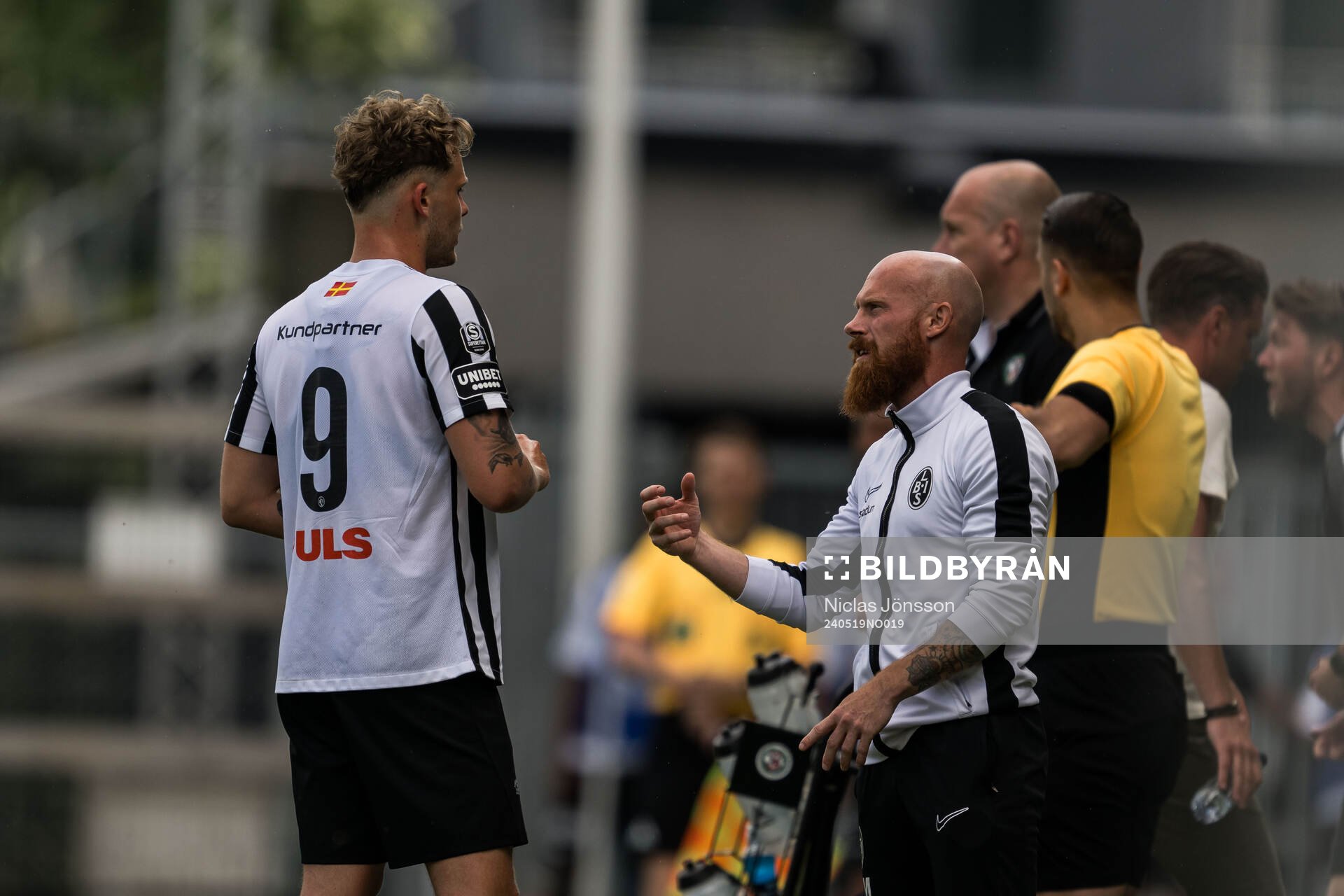 Landskronas Frederik Ihler och tränare Max Mölder