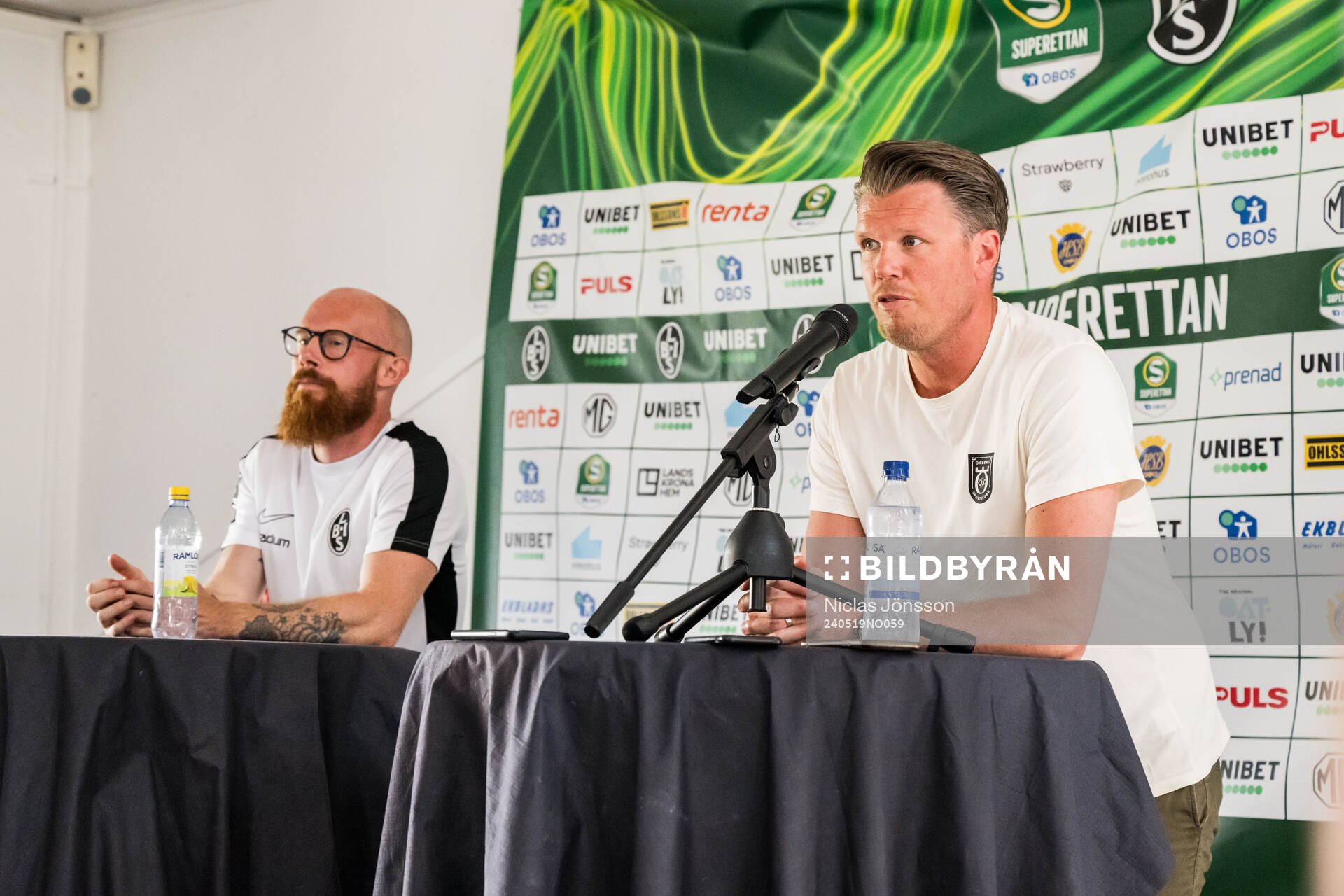 Landskronas tränare Max Mölder och Örebros huvudtränare