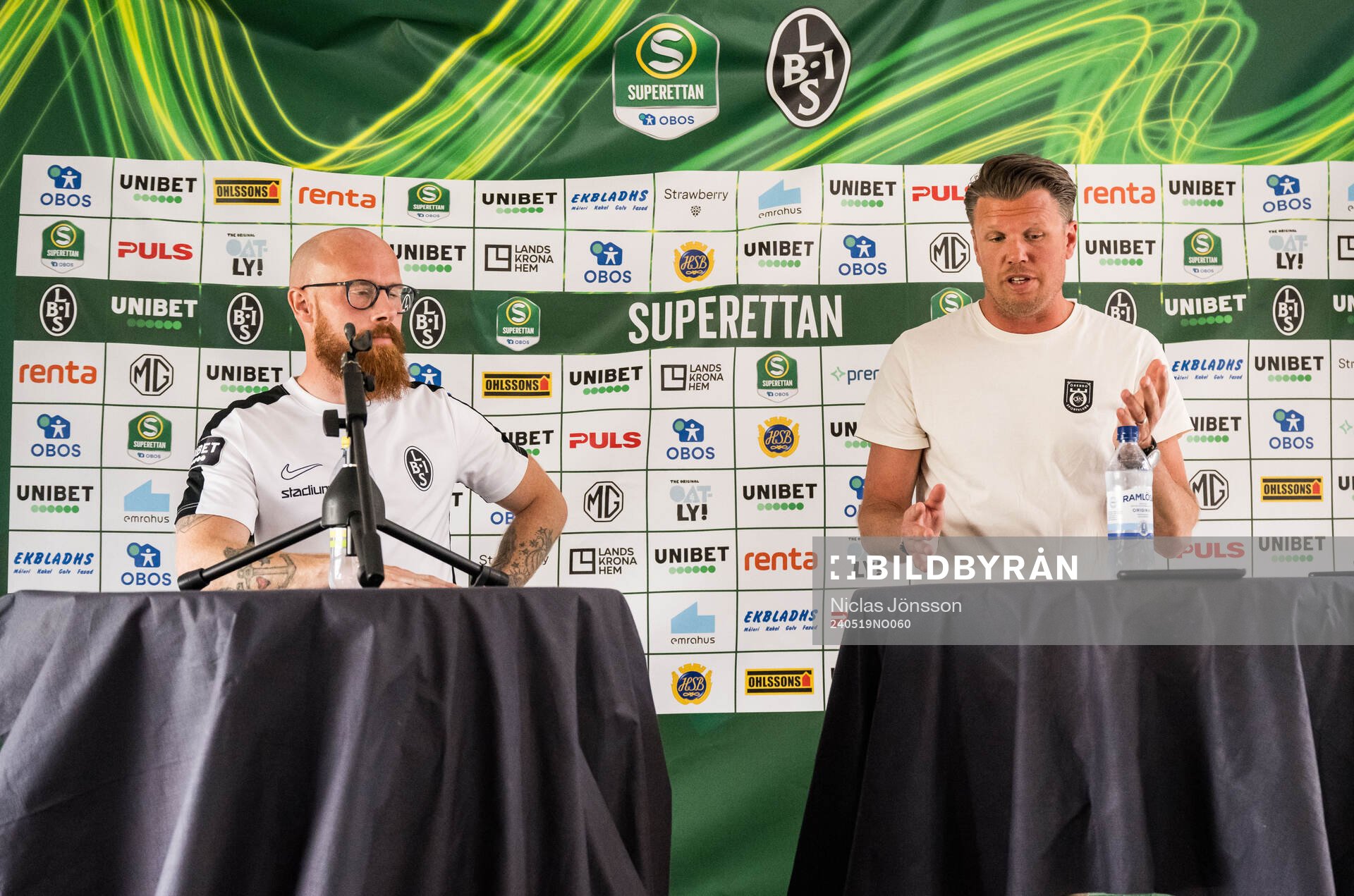 Landskronas tränare Max Mölder och Örebros huvudtränare