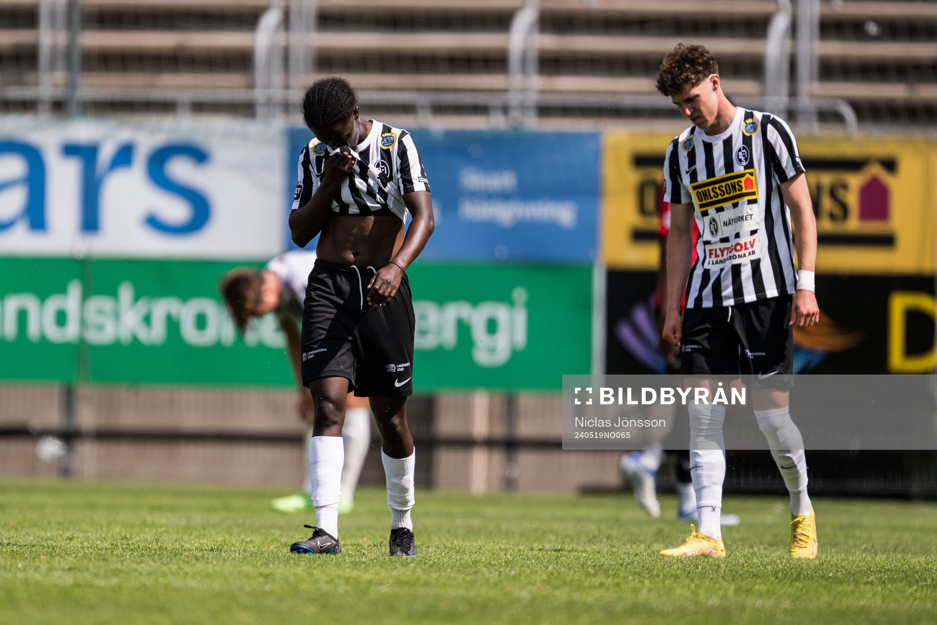 Landskronas Max'Med Omar Mohamed och Samuel Burakowsky